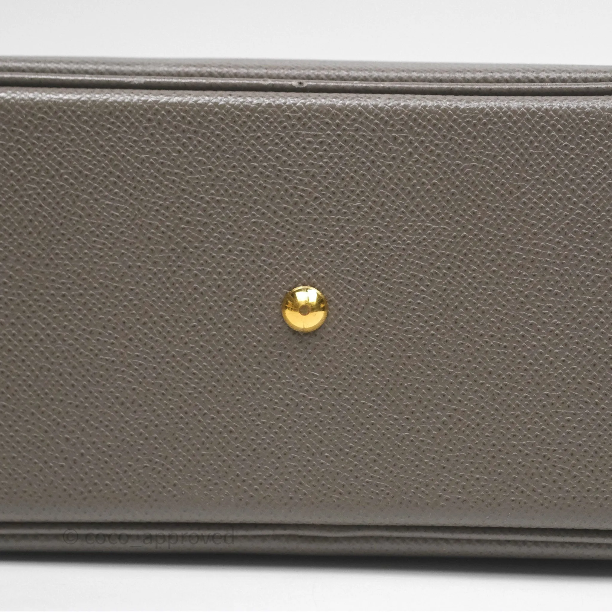 Herms Bolide 27 Etain 8F Epsom Gold Hardware