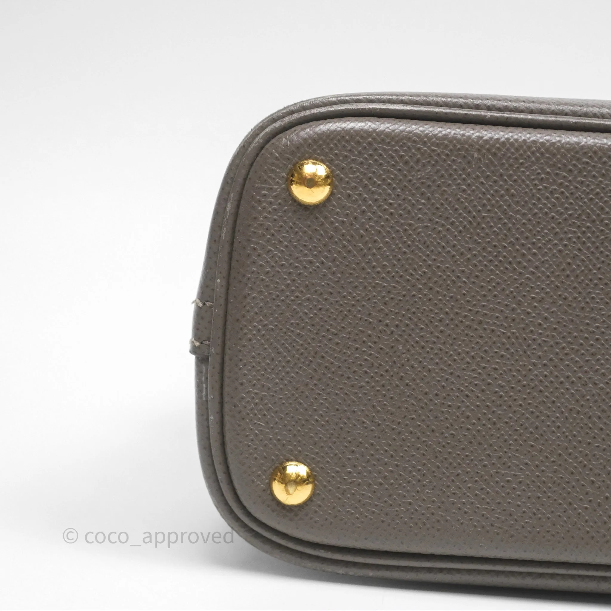 Herms Bolide 27 Etain 8F Epsom Gold Hardware