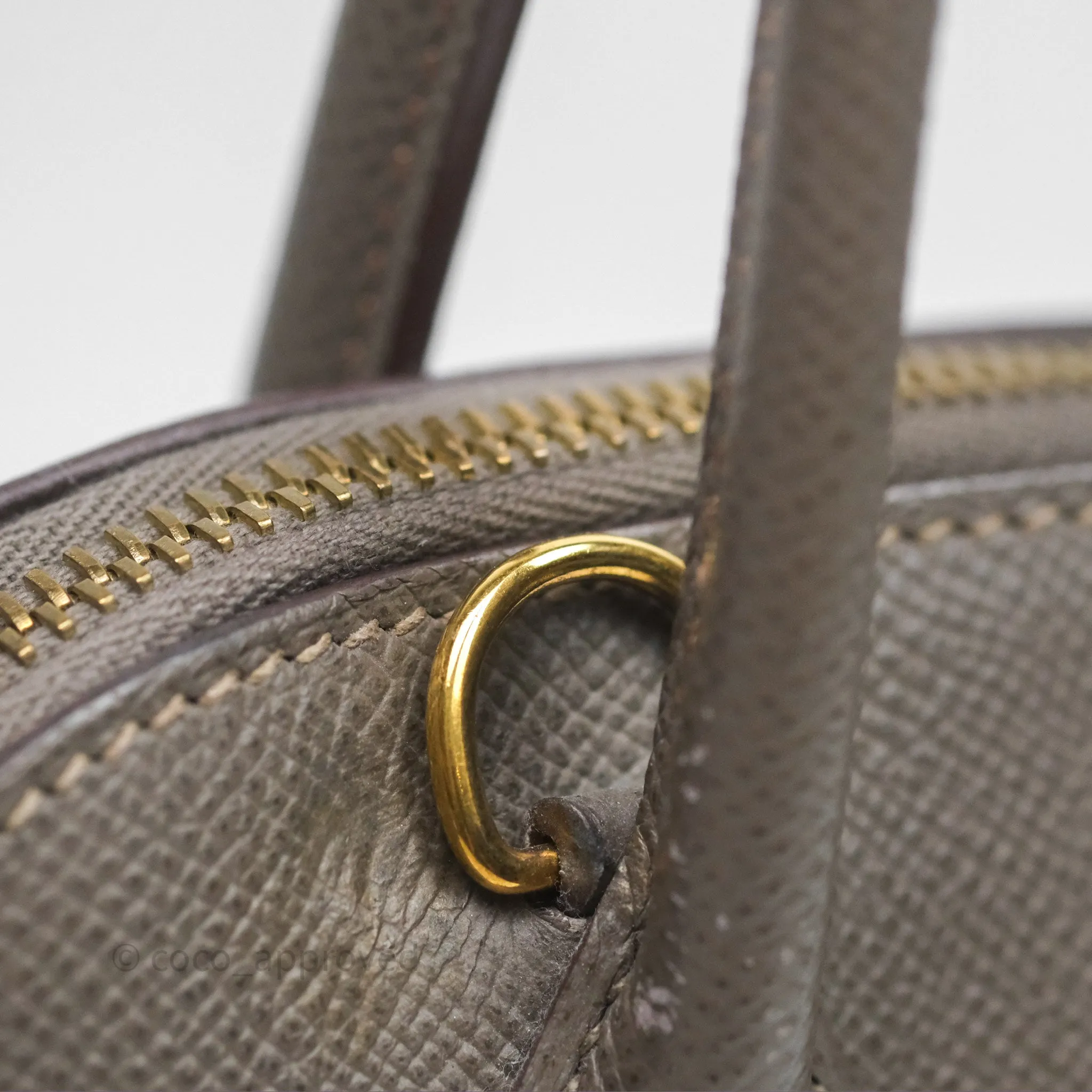 Herms Bolide 27 Etain 8F Epsom Gold Hardware