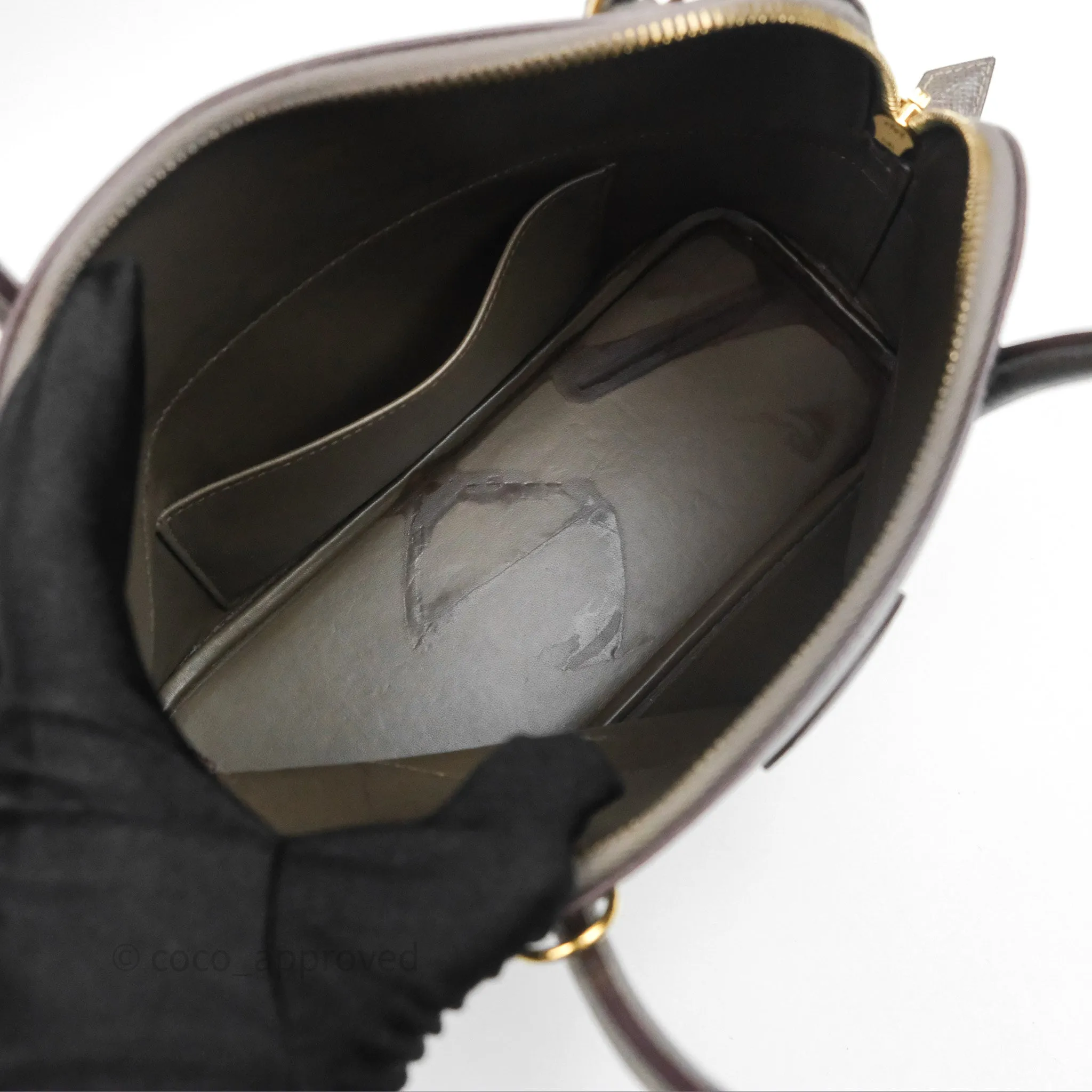 Herms Bolide 27 Etain 8F Epsom Gold Hardware