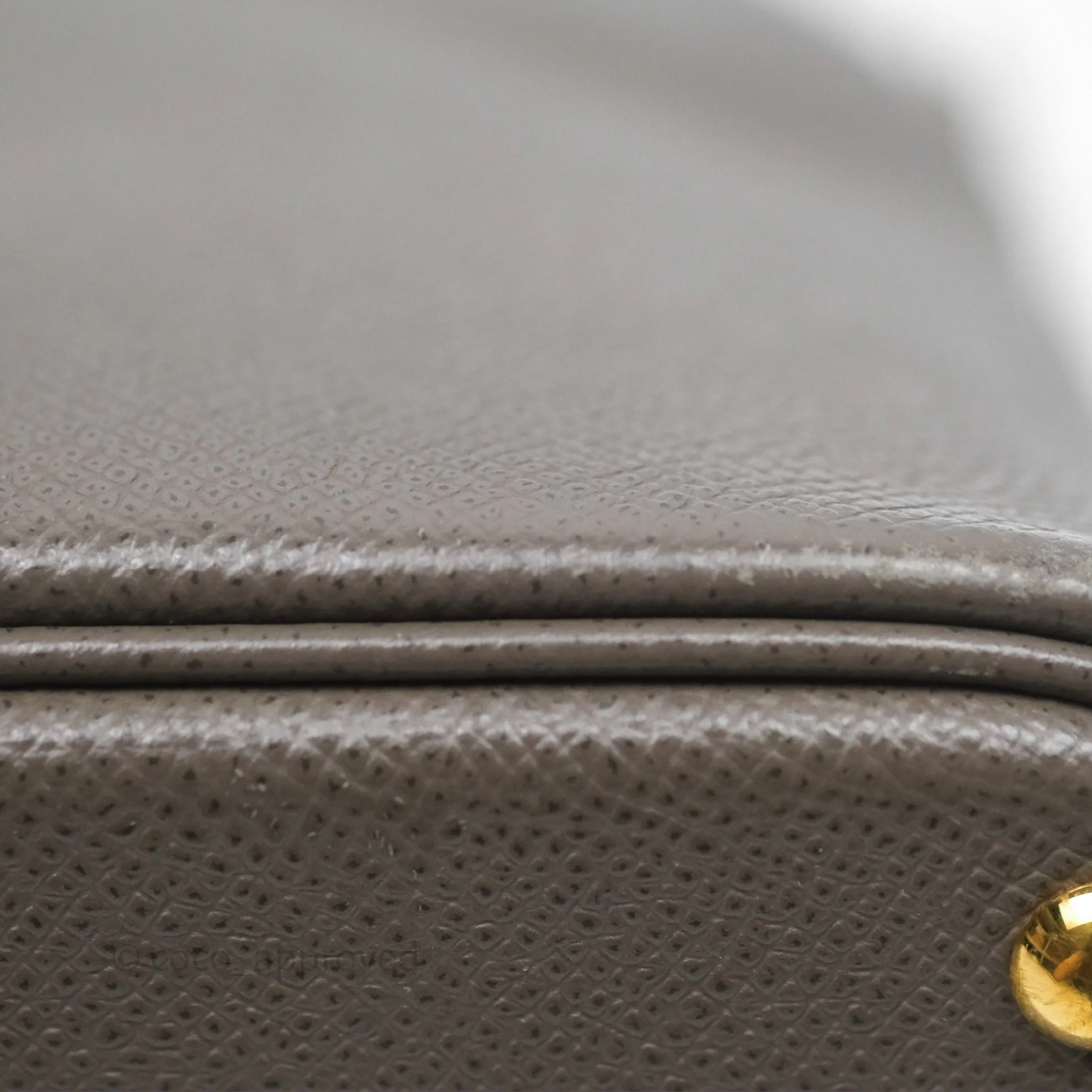 Herms Bolide 27 Etain 8F Epsom Gold Hardware