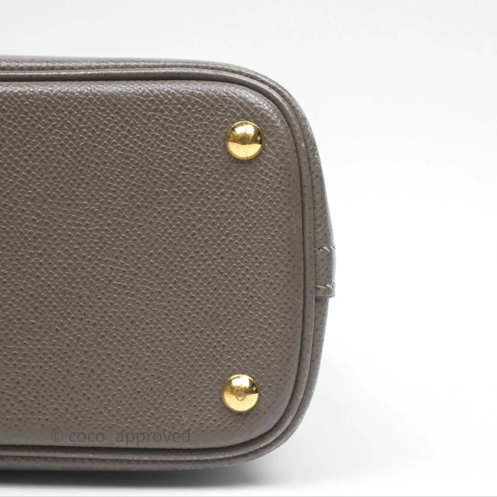 Herms Bolide 27 Etain 8F Epsom Gold Hardware