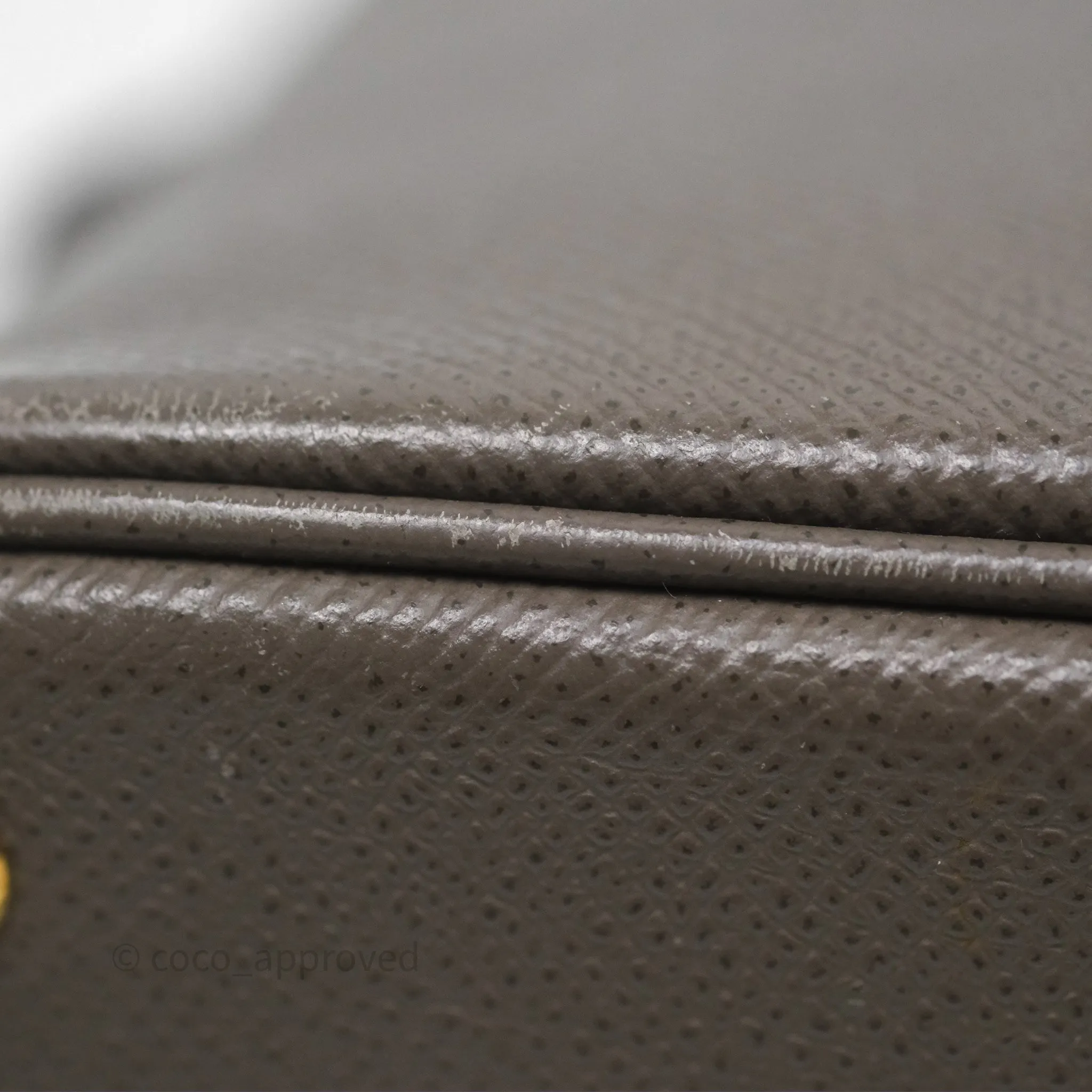 Herms Bolide 27 Etain 8F Epsom Gold Hardware