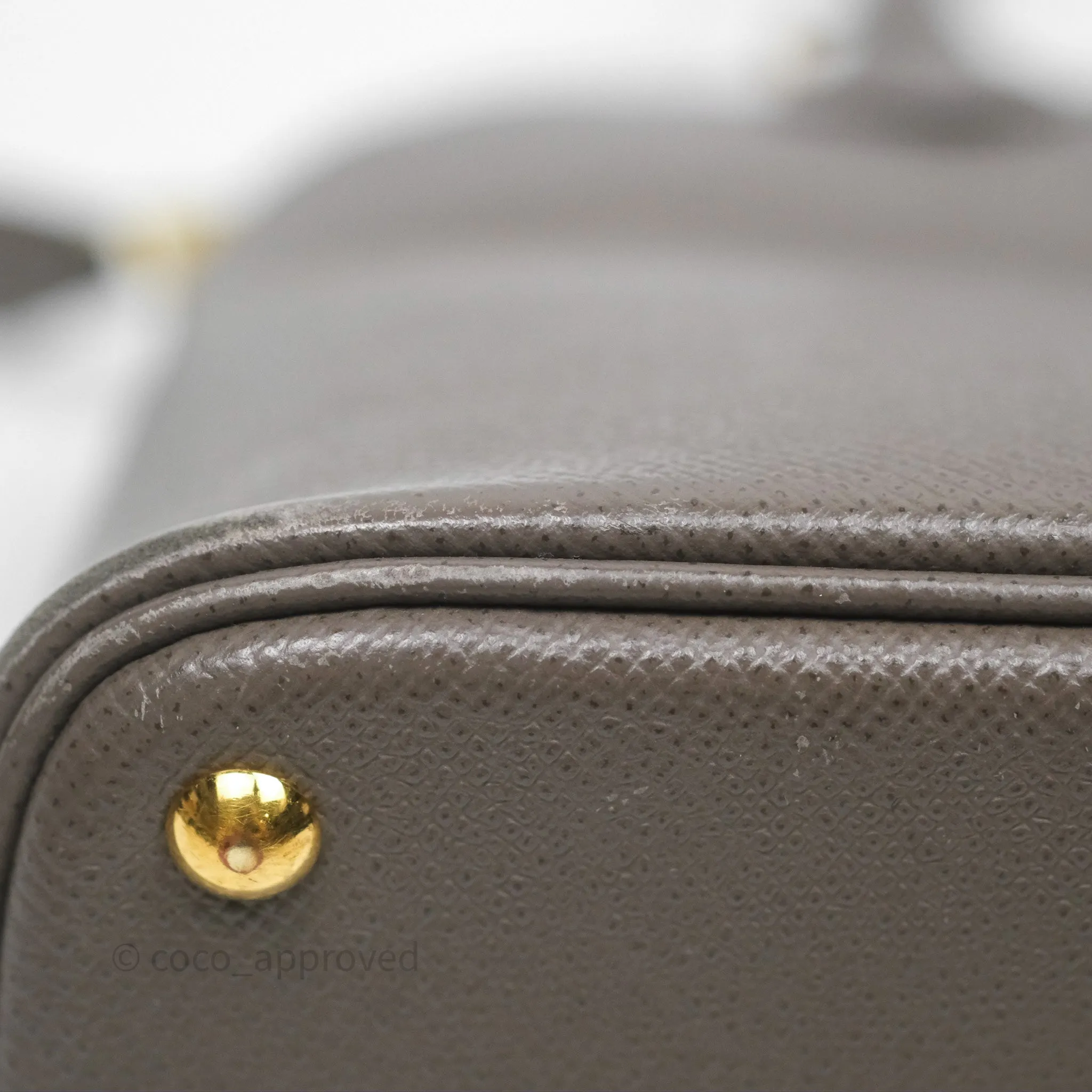 Herms Bolide 27 Etain 8F Epsom Gold Hardware