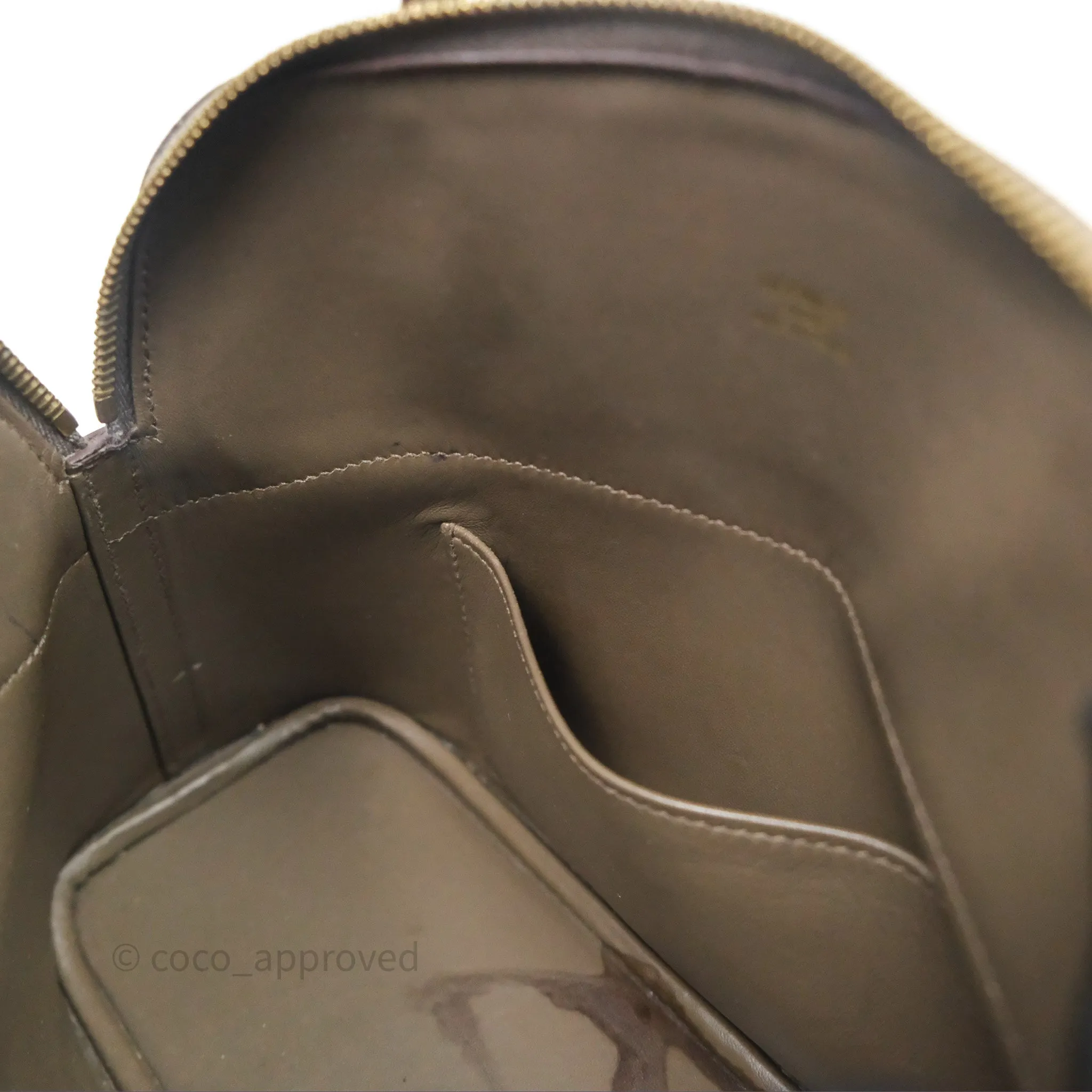 Herms Bolide 27 Etain 8F Epsom Gold Hardware