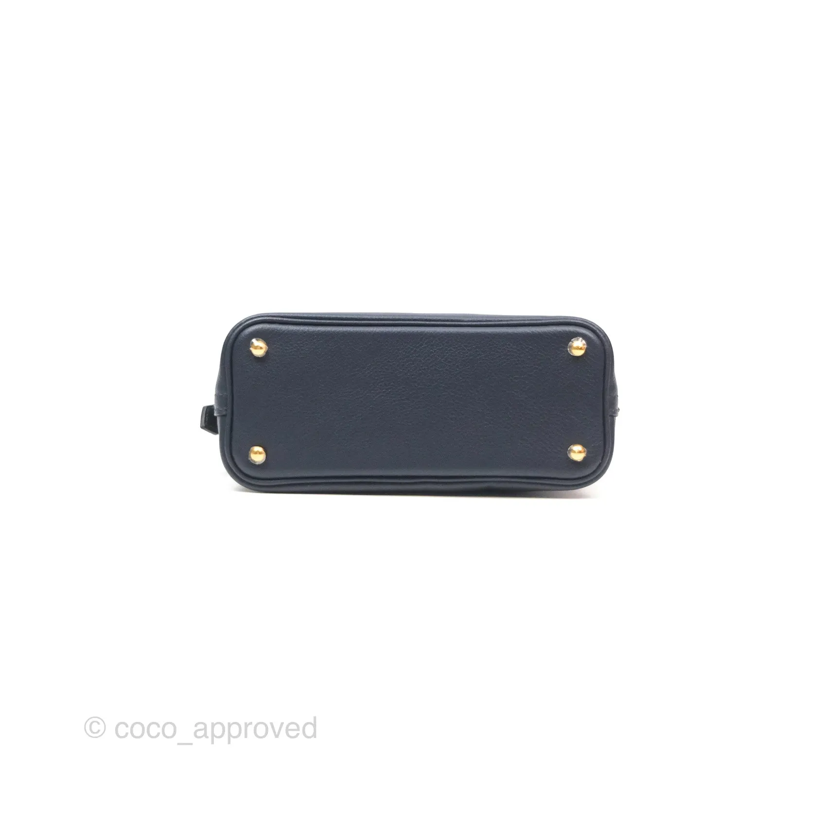 Herms Bolide Mini 1923 Bleu Nuit 2Z Evercolor Gold Hardware