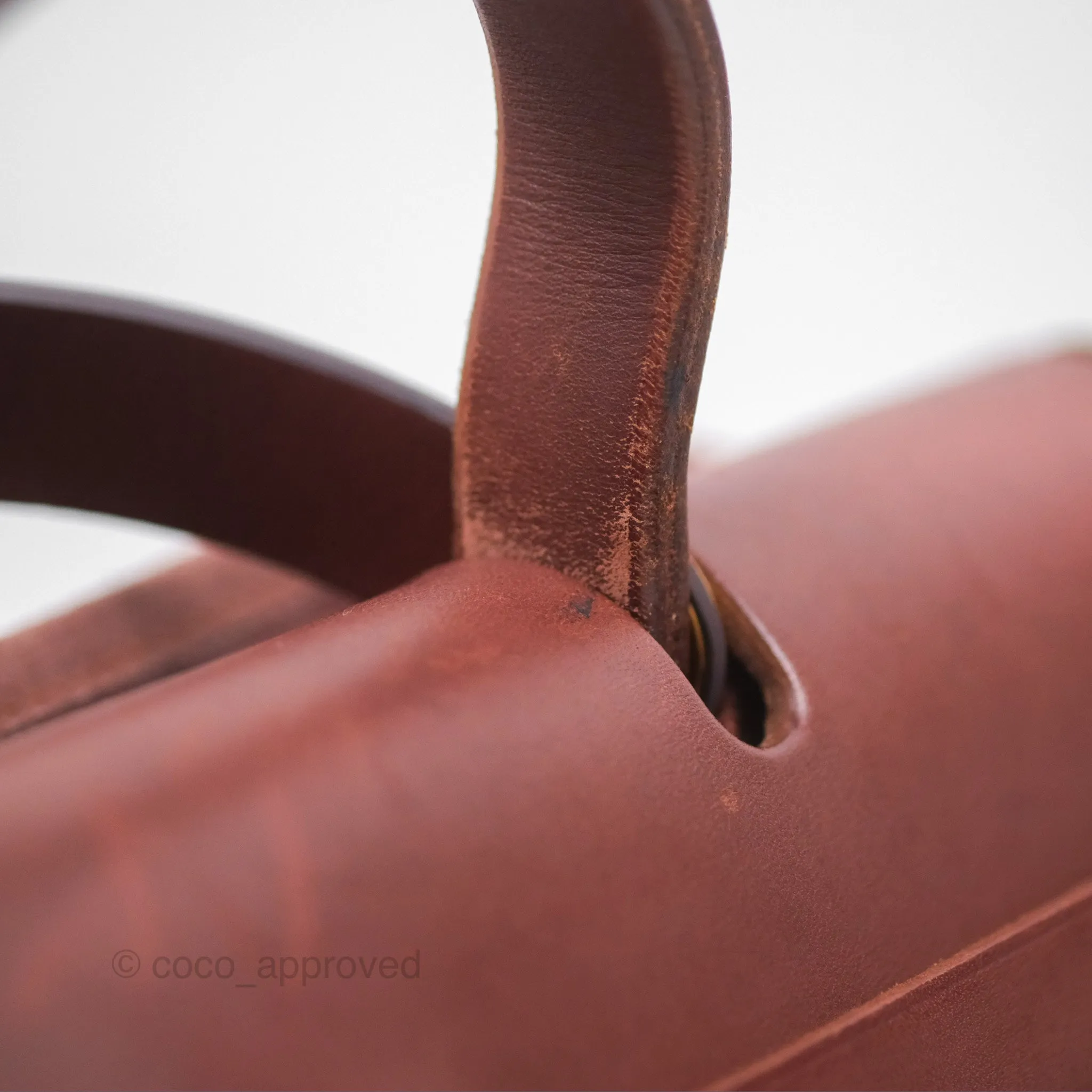 Herms Herbag Zip 31 Rouge H Gold Hardware