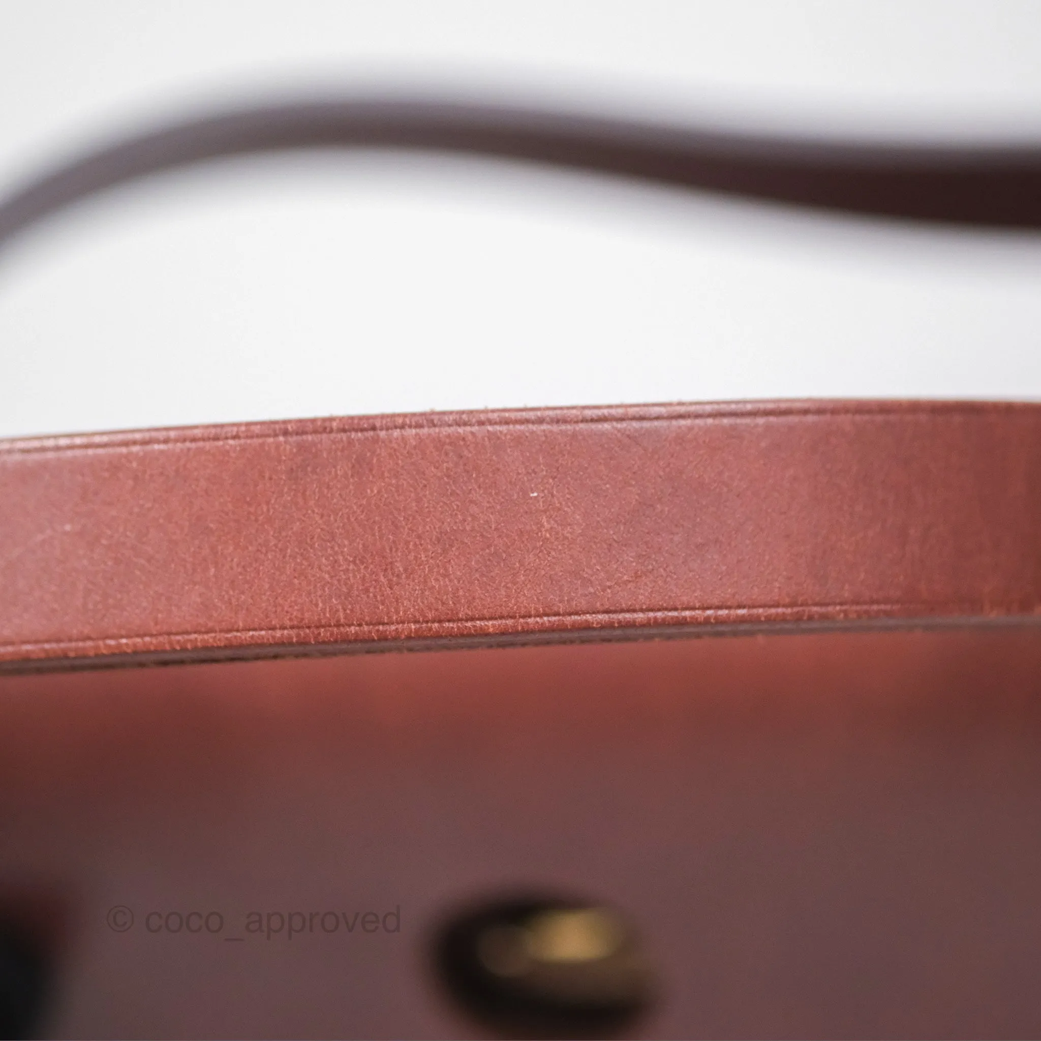 Herms Herbag Zip 31 Rouge H Gold Hardware