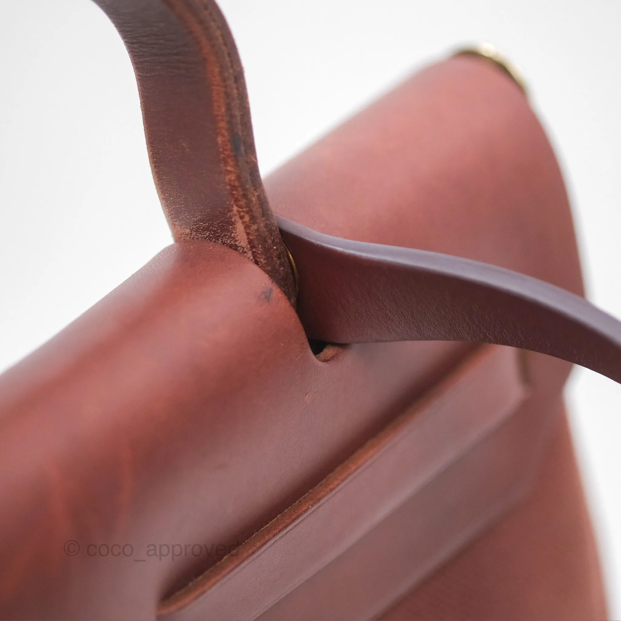 Herms Herbag Zip 31 Rouge H Gold Hardware