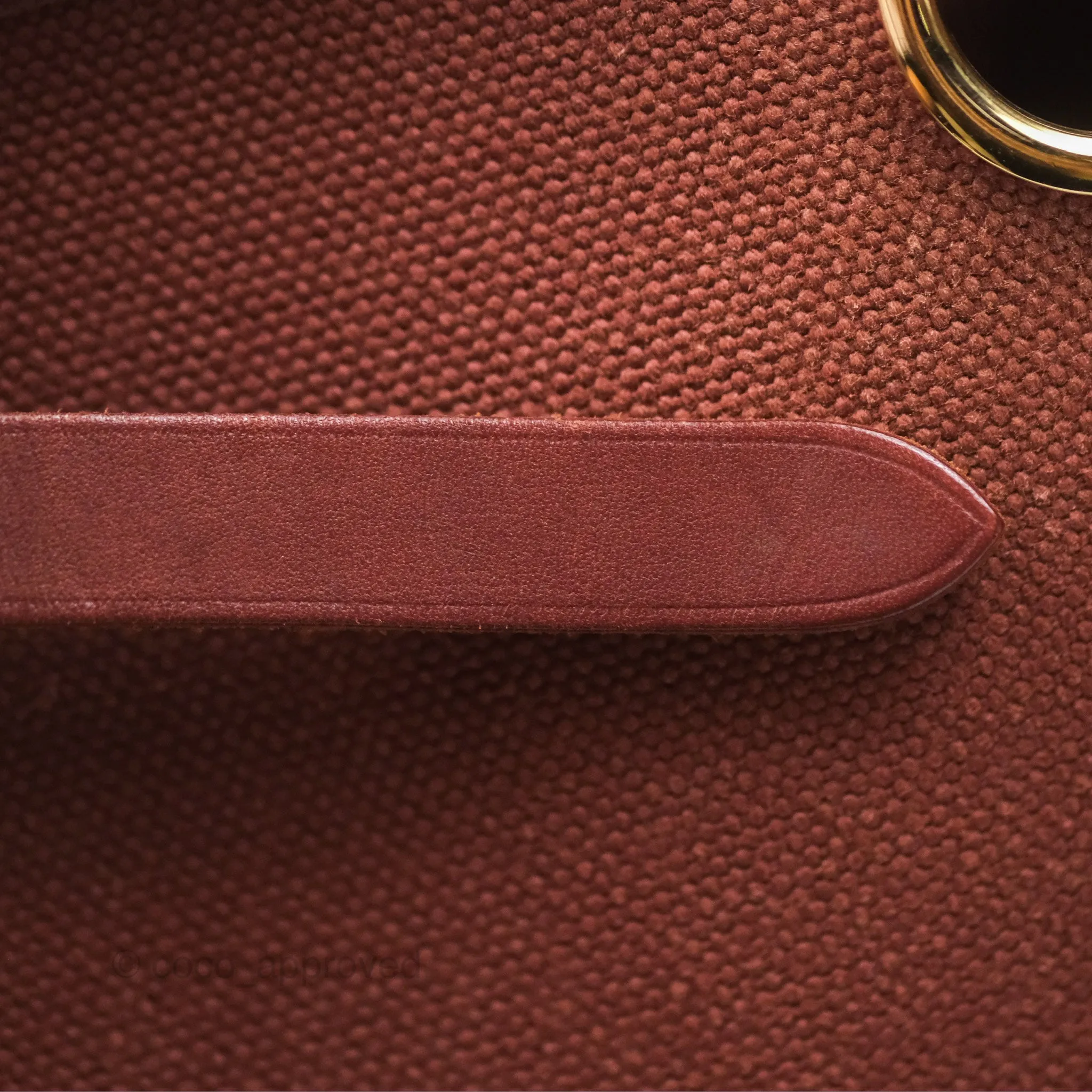 Herms Herbag Zip 31 Rouge H Gold Hardware