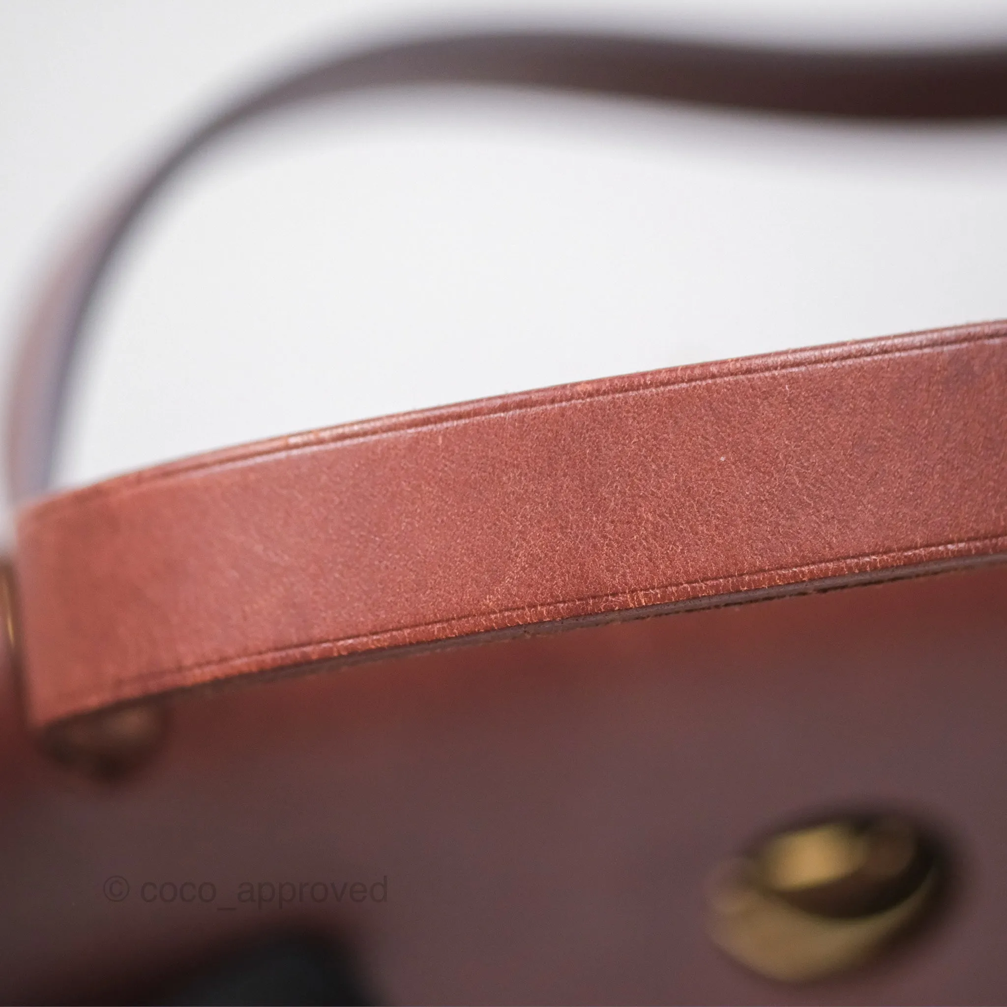 Herms Herbag Zip 31 Rouge H Gold Hardware