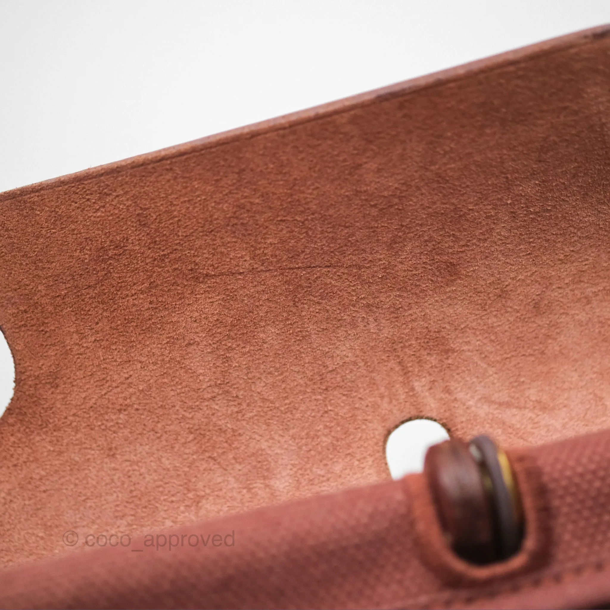 Herms Herbag Zip 31 Rouge H Gold Hardware