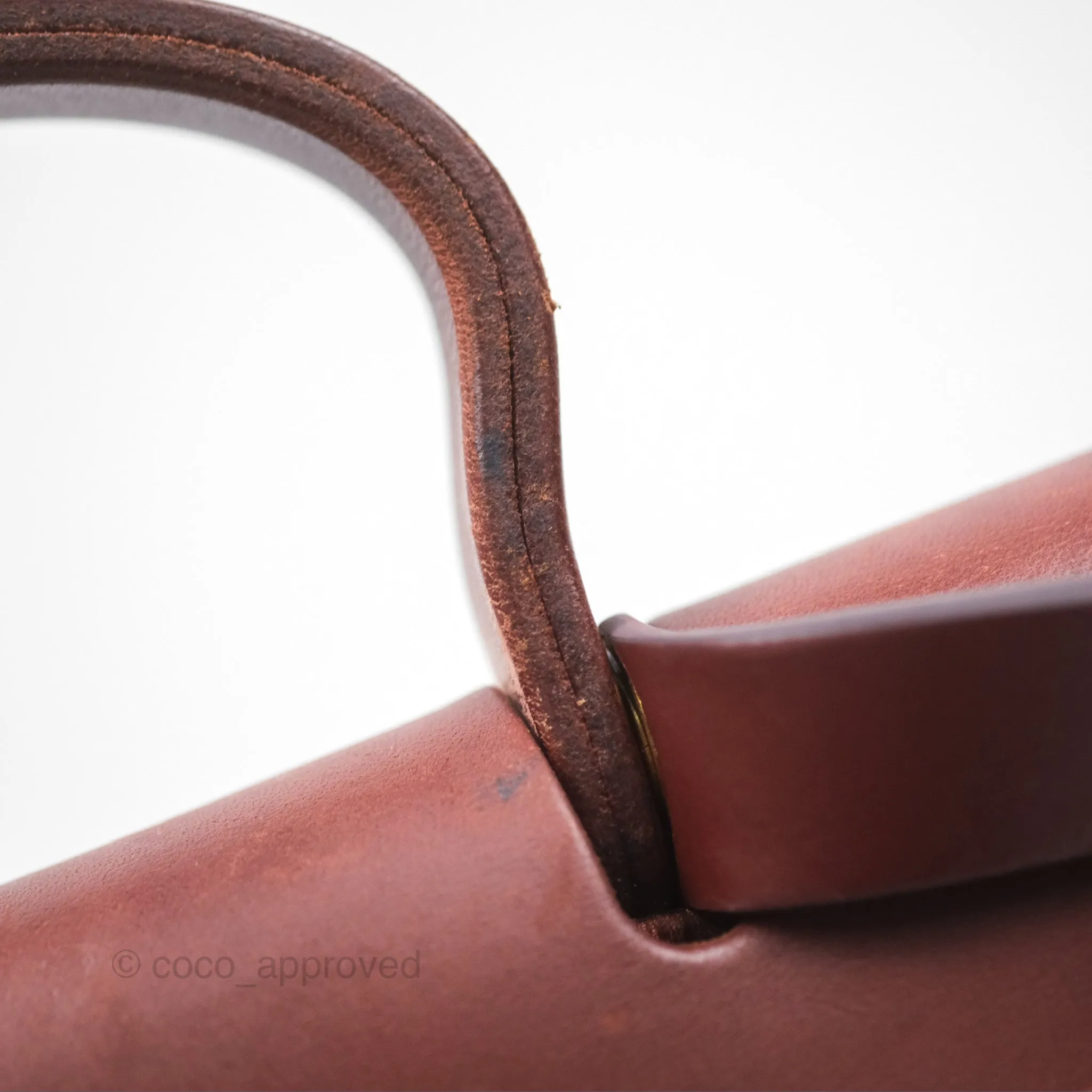 Herms Herbag Zip 31 Rouge H Gold Hardware