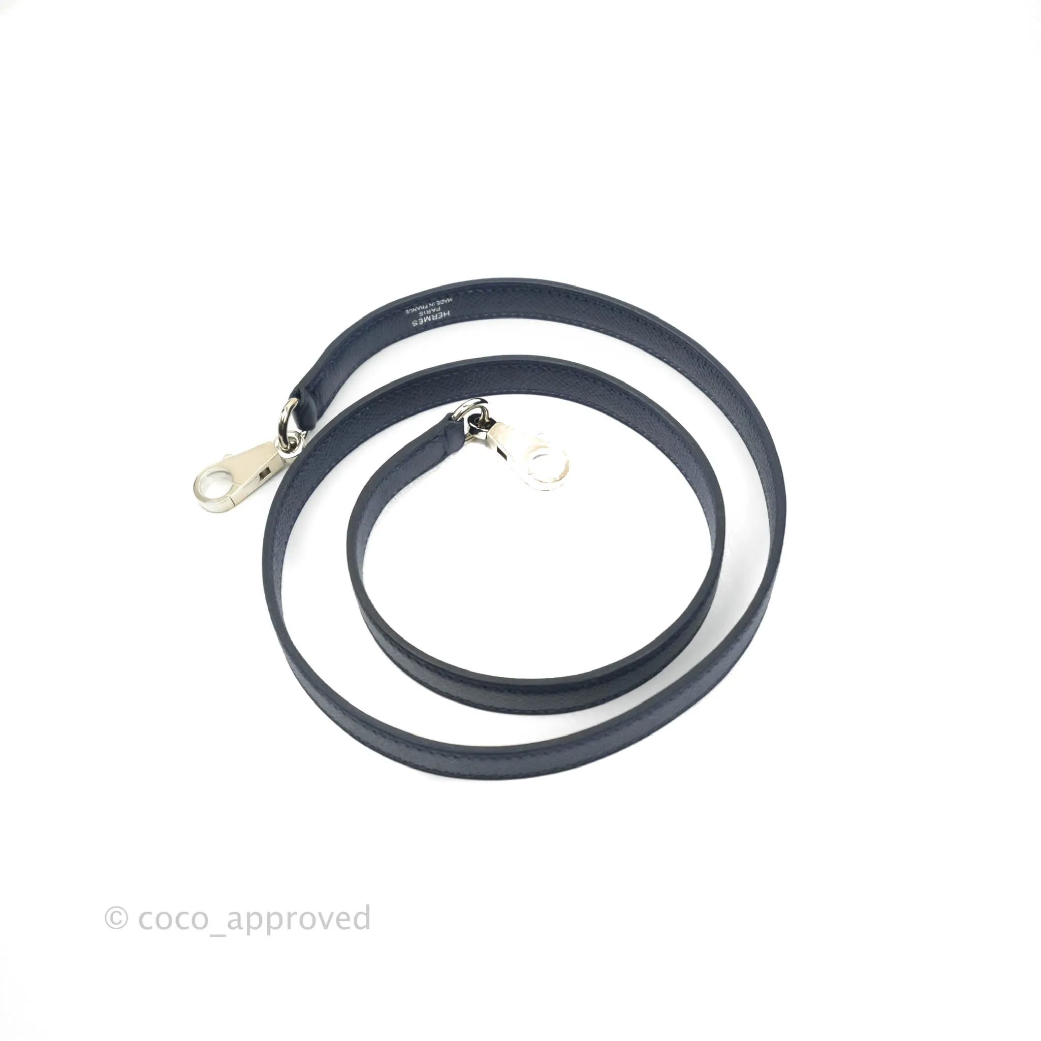Herms Kelly 28 Blue Epsom Palladium Hardware Letter Collection Limited Edition