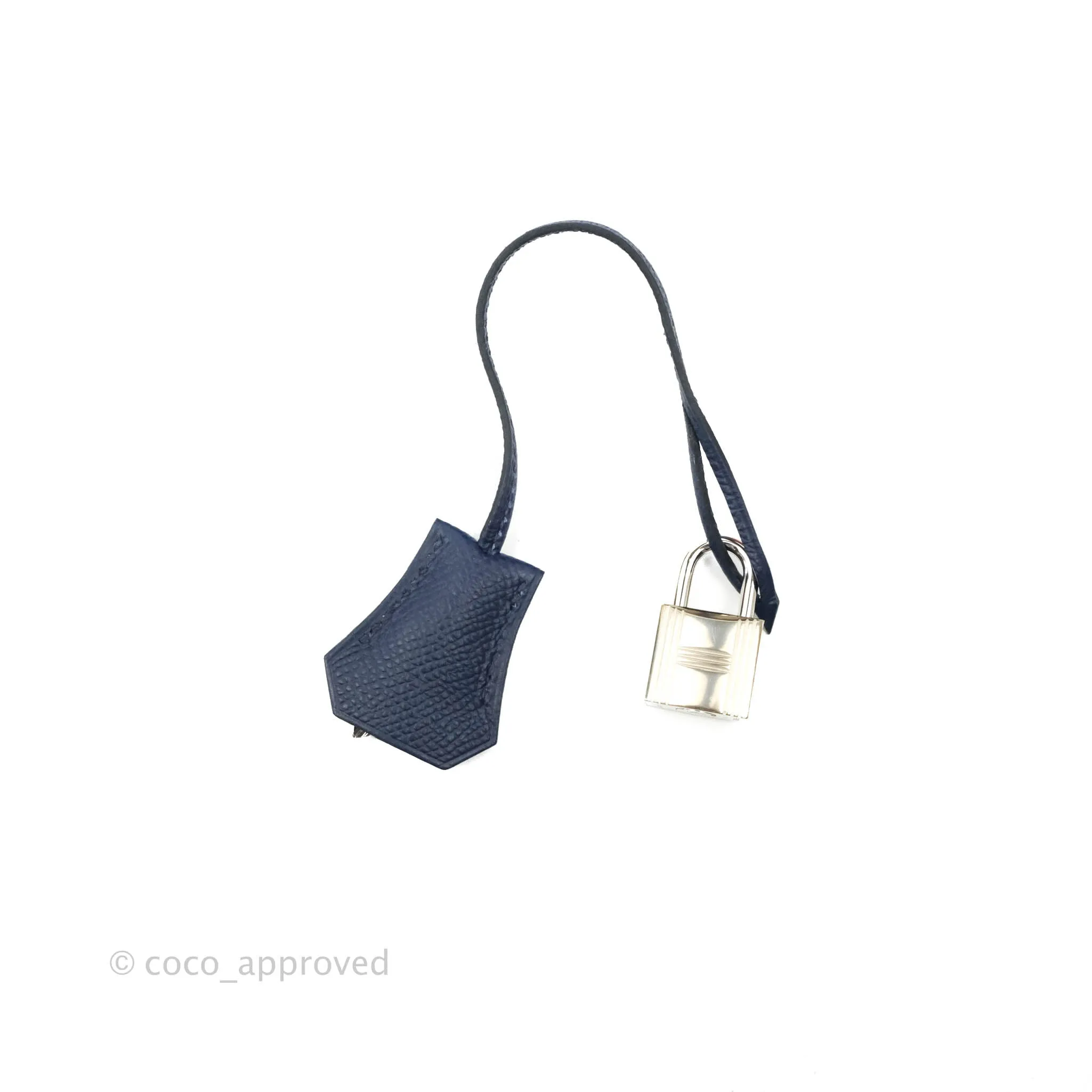 Herms Kelly 28 Blue Epsom Palladium Hardware Letter Collection Limited Edition