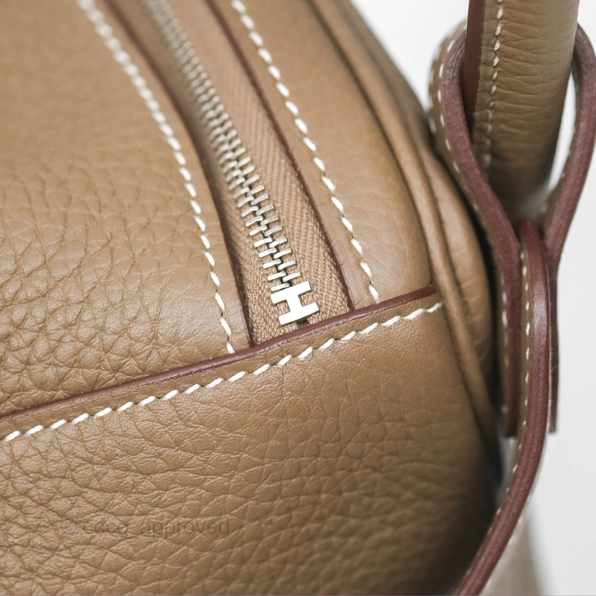 Herms Lindy 26 Etoupe 18 Clemence Palladium Hardware