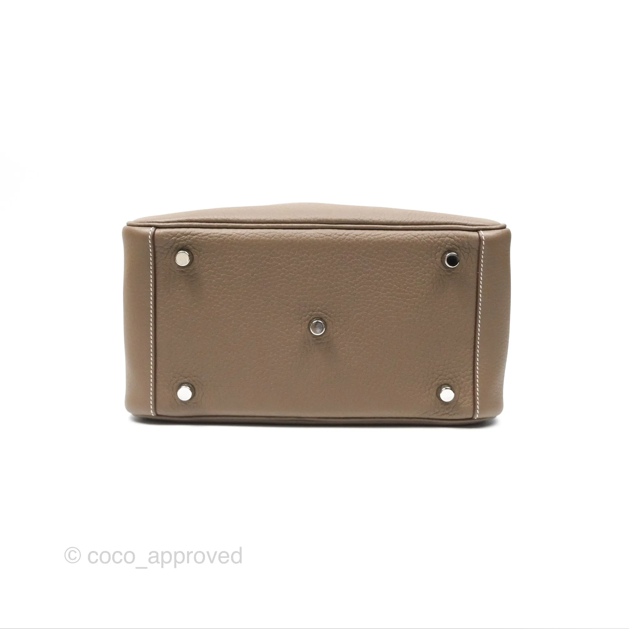 Herms Lindy 26 Etoupe 18 Clemence Palladium Hardware