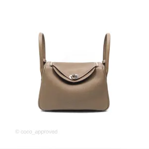 Herms Lindy 26 Etoupe 18 Clemence Palladium Hardware