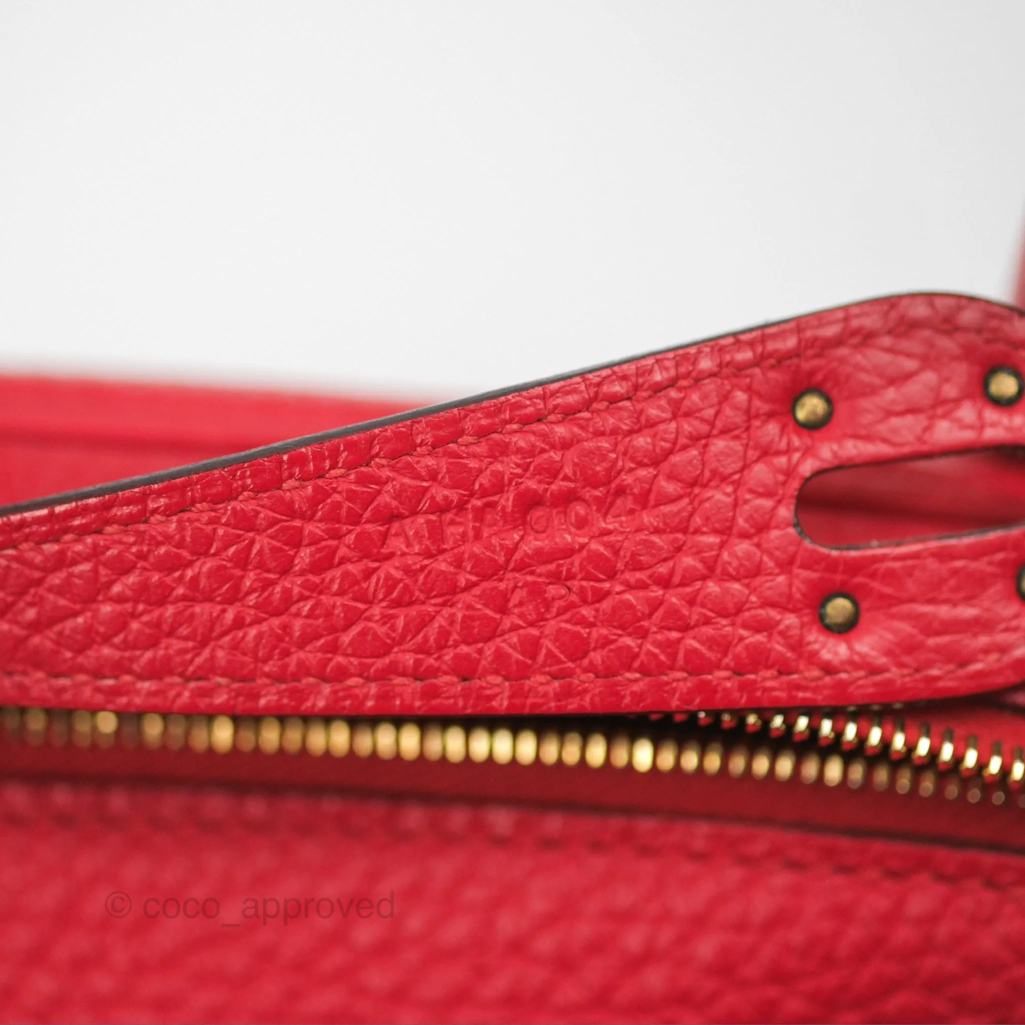 Herms Lindy 26 Rouge Tomate Clemence Gold Hardware