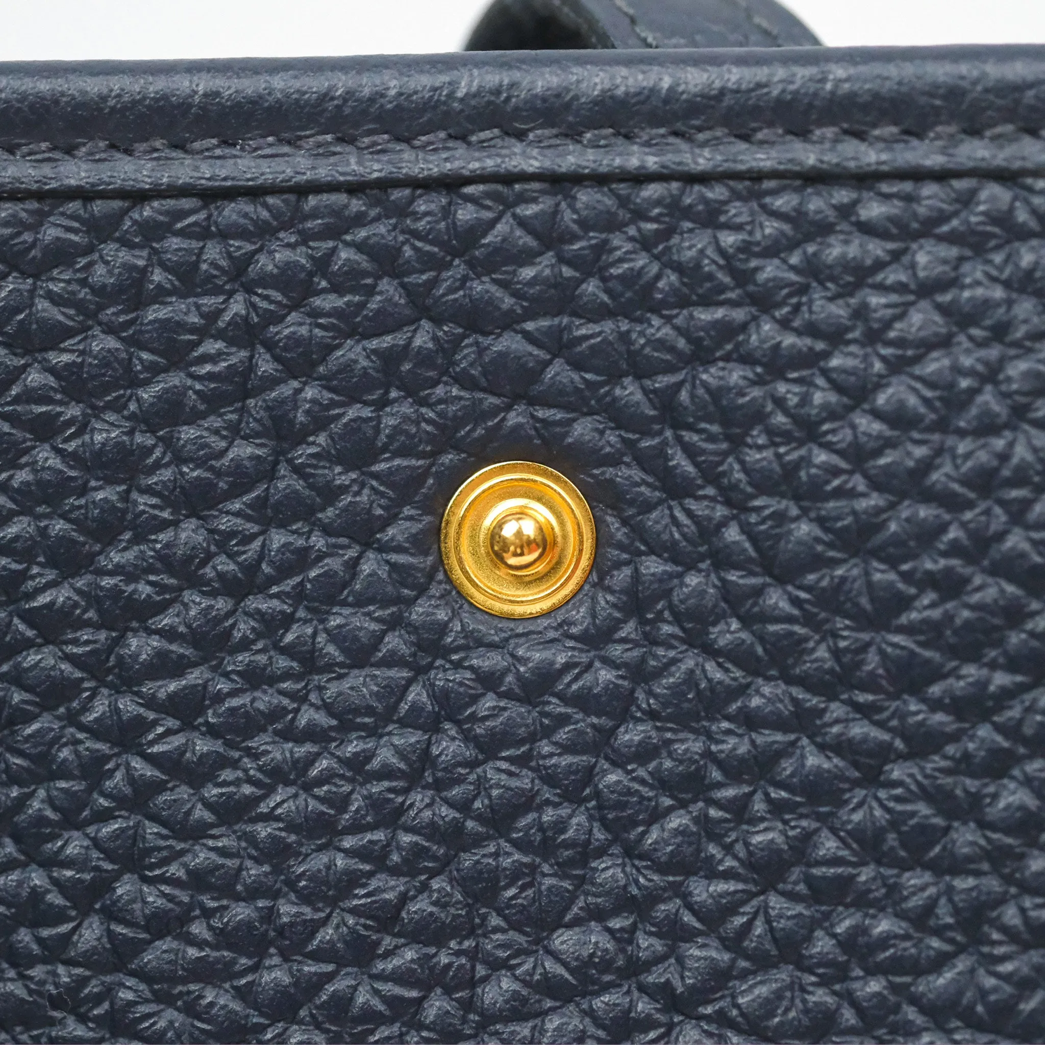 Herms Mini Evelyne 16 Bleu Nuit 2Z Clemence Gold Hardware