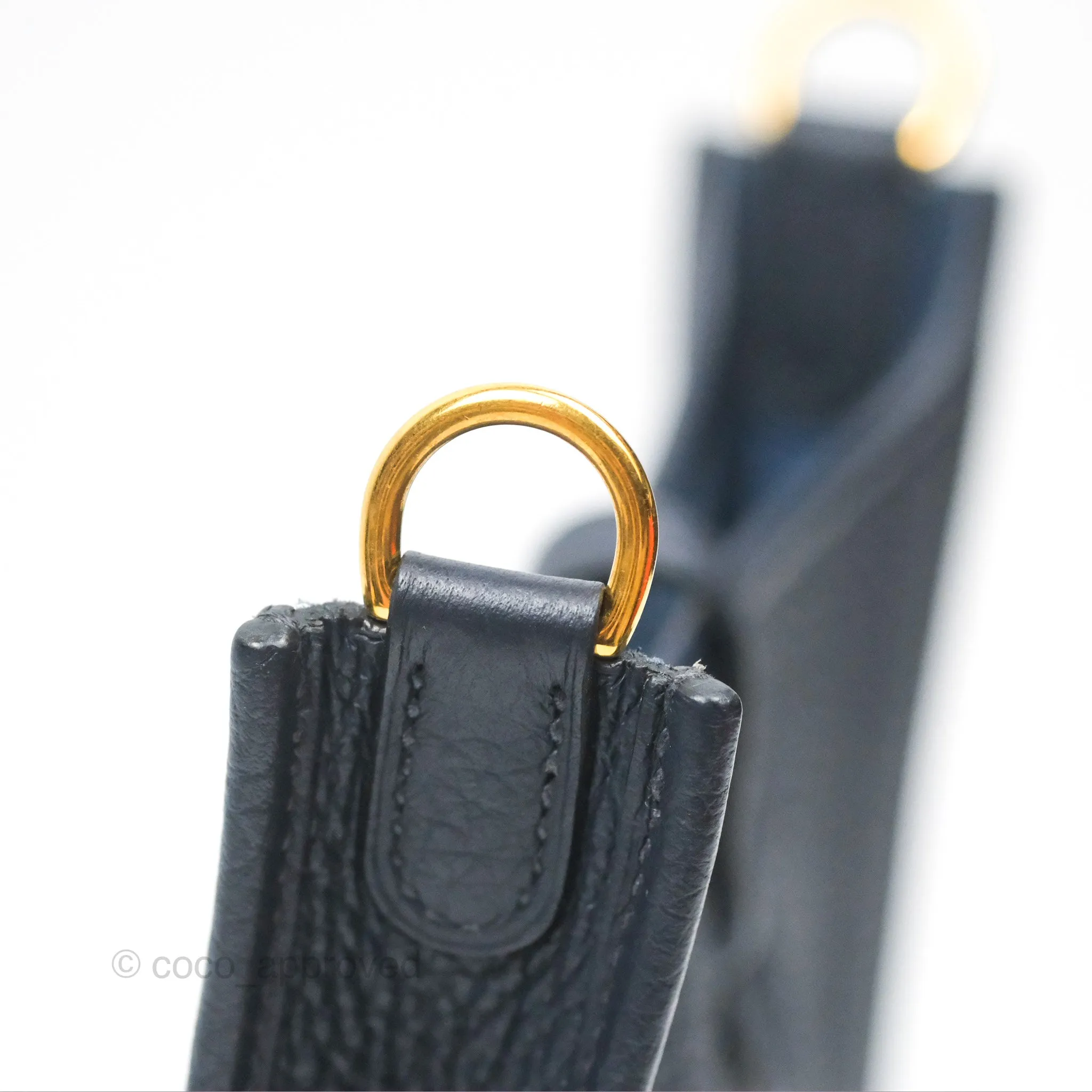 Herms Mini Evelyne 16 Bleu Nuit 2Z Clemence Gold Hardware