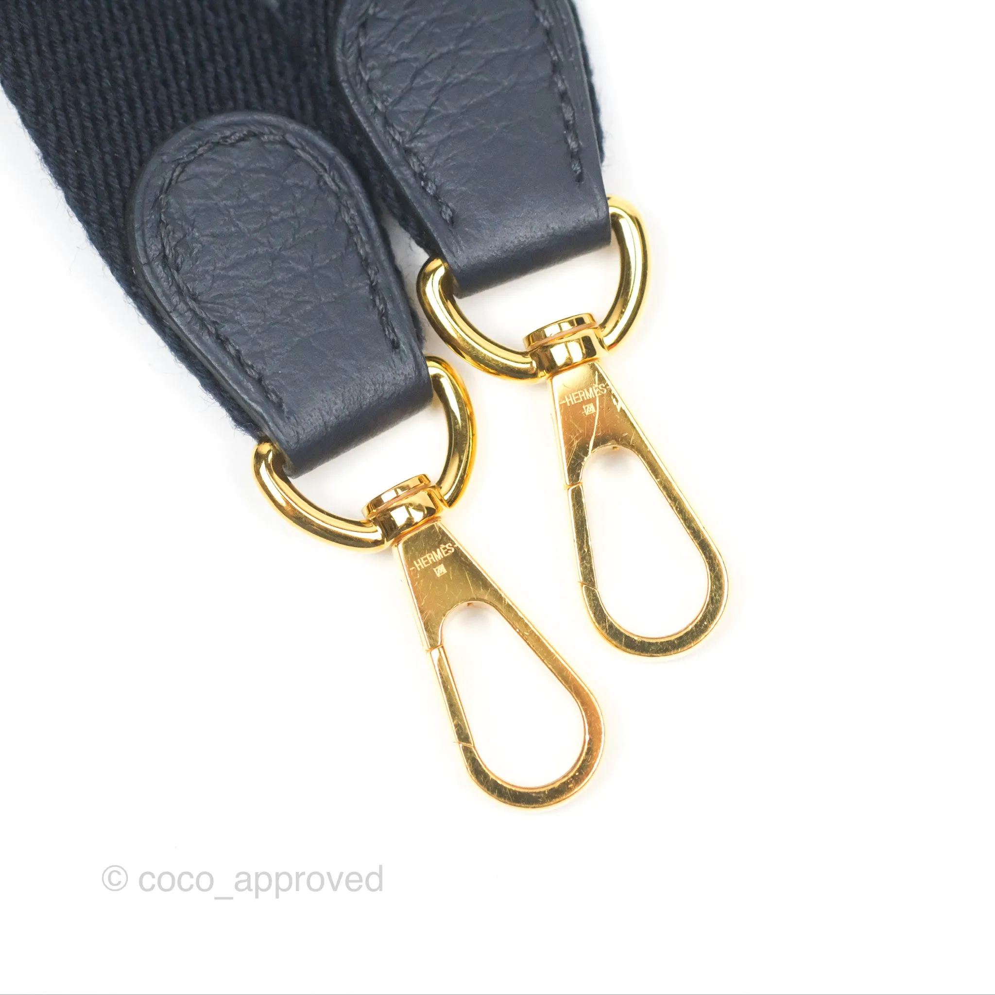 Herms Mini Evelyne 16 Bleu Nuit 2Z Clemence Gold Hardware