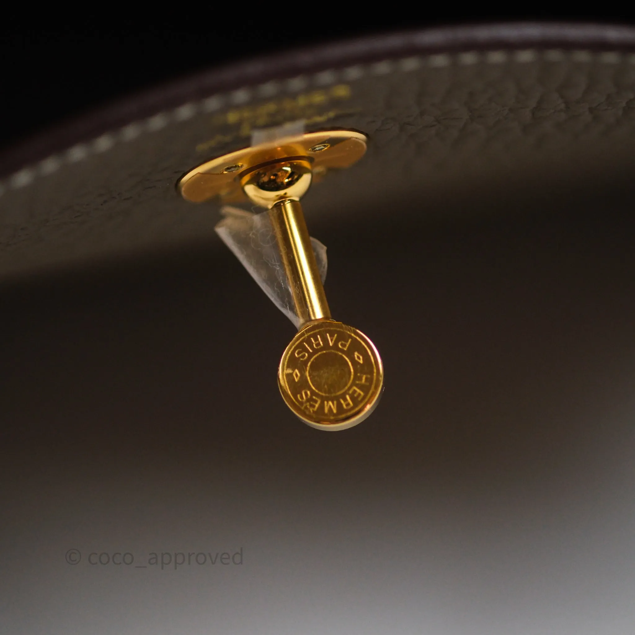 Herms Mini Lindy 20 Etoupe 18 Clemence Gold Hardware