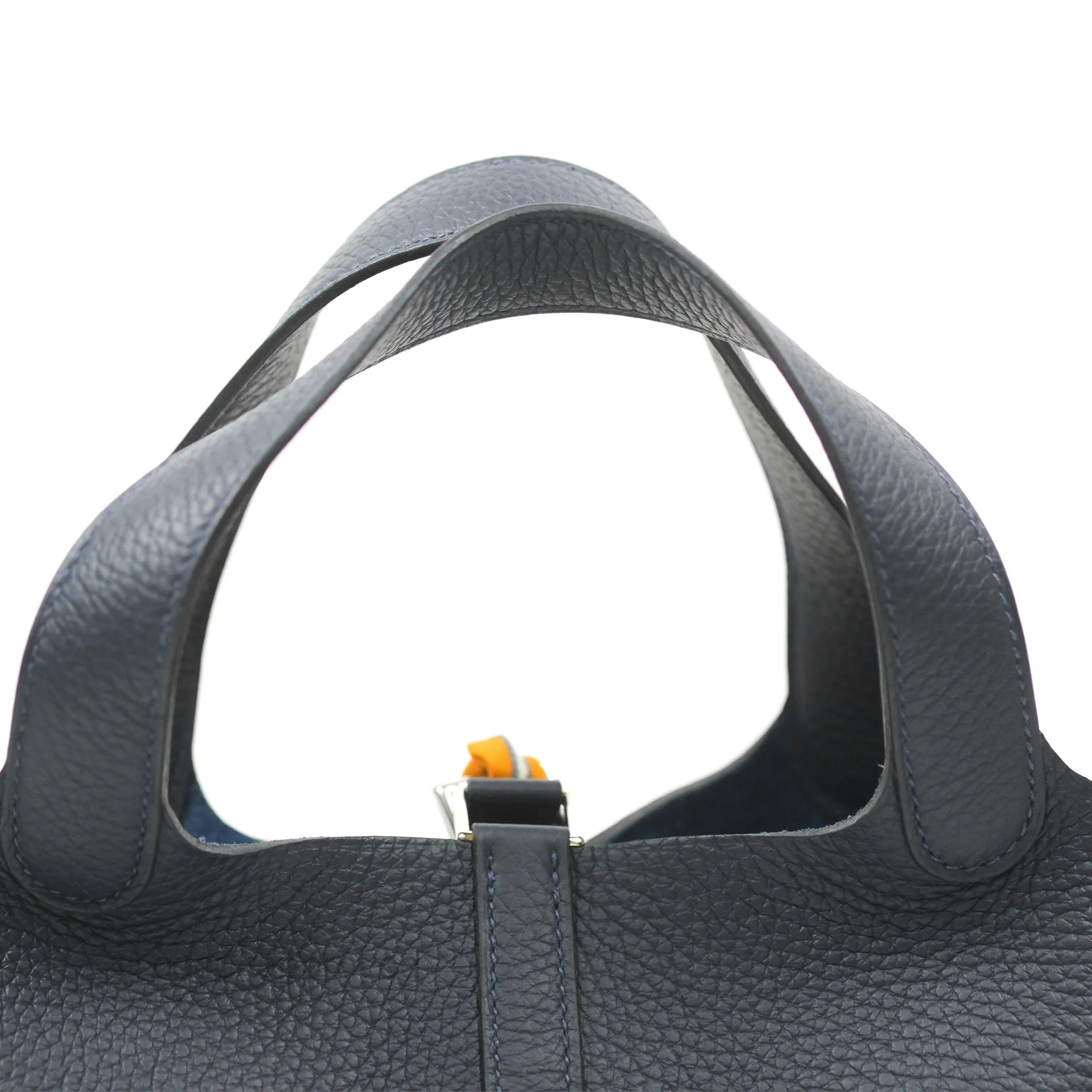 Herms Picotin 18 Lock Bleu Nuit 2Z Palladium Hardware