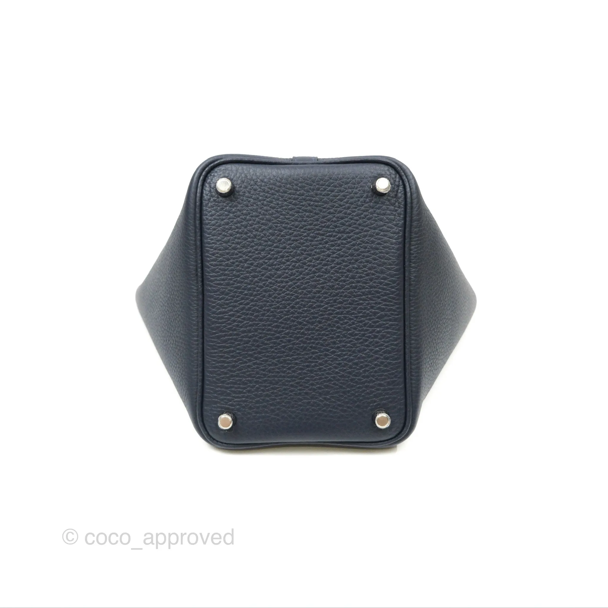 Herms Picotin 18 Lock Bleu Nuit 2Z Palladium Hardware