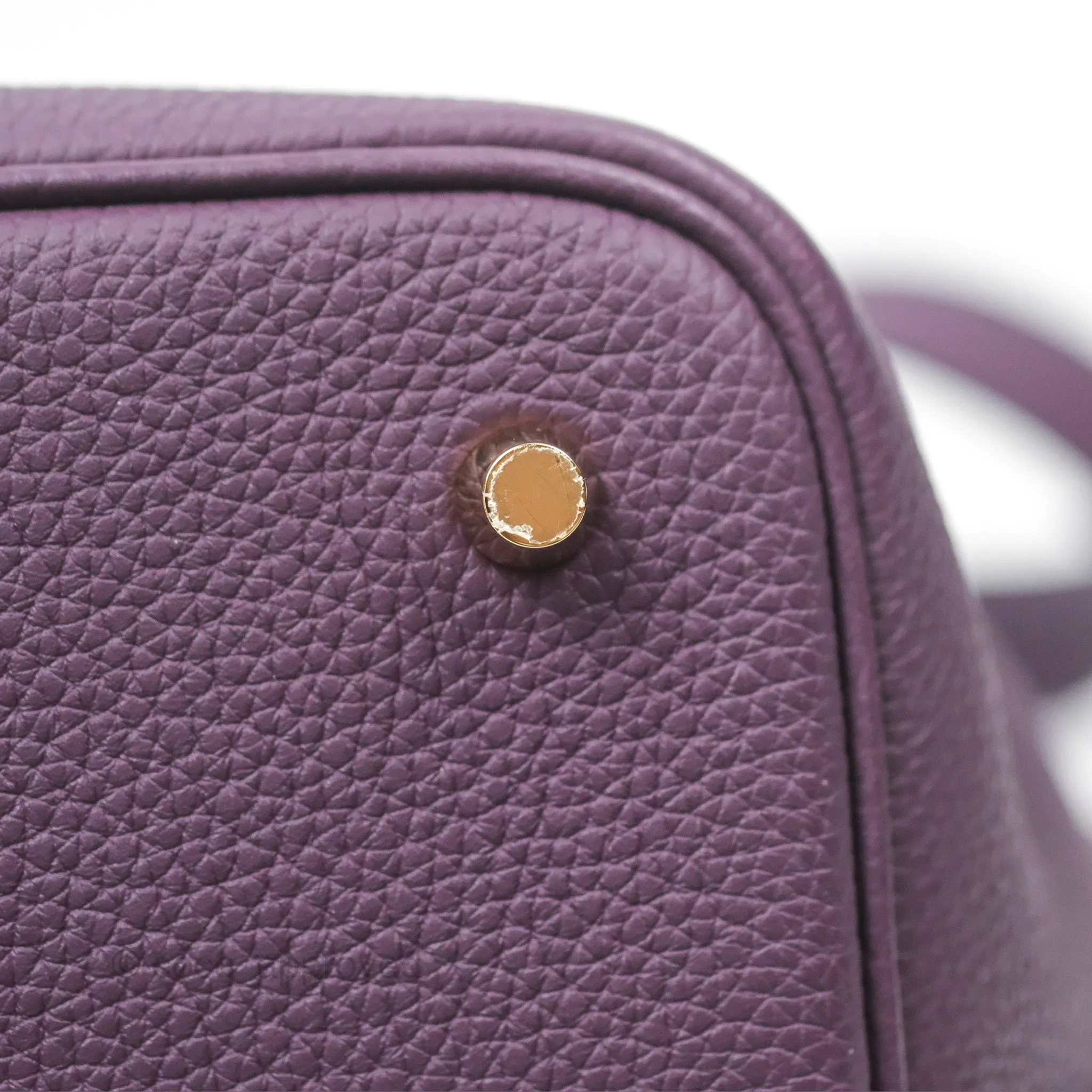 Herms Picotin 22 Lock Cassis Taurillon Maurice Gold Hardware