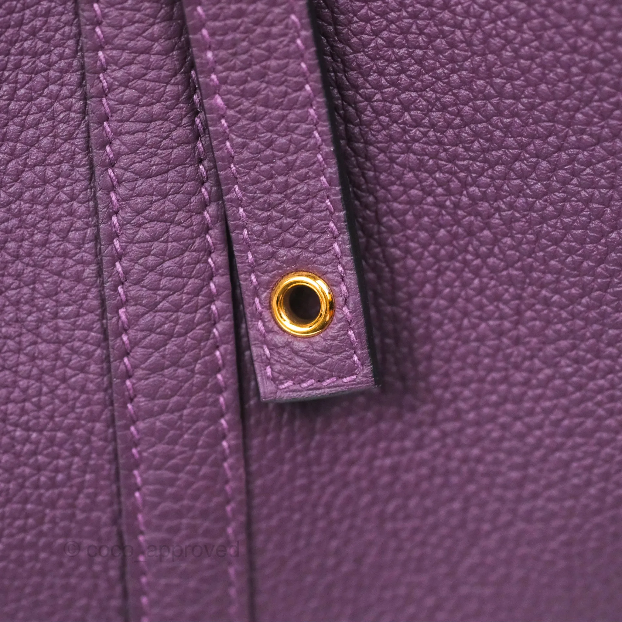 Herms Picotin 22 Lock Cassis Taurillon Maurice Gold Hardware
