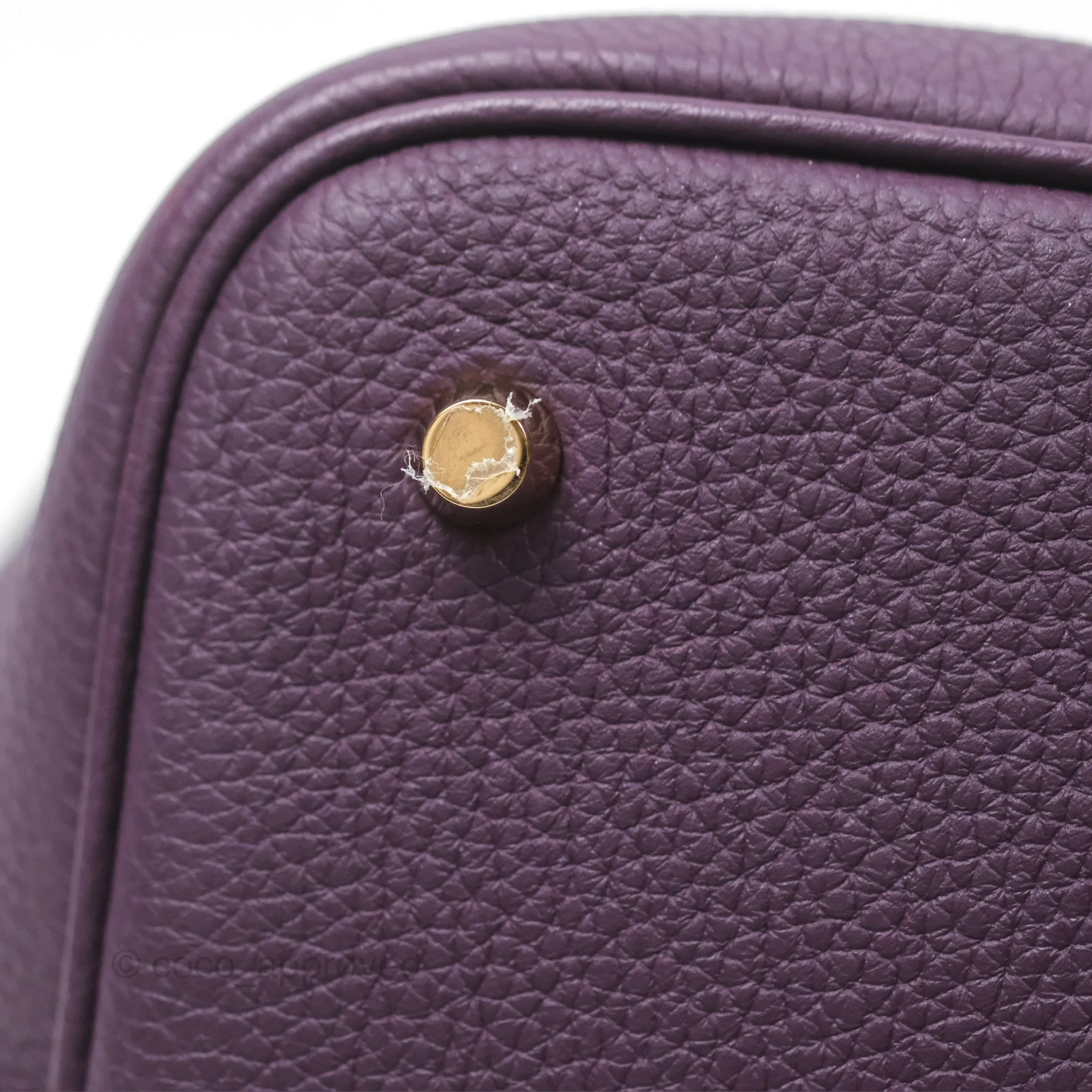 Herms Picotin 22 Lock Cassis Taurillon Maurice Gold Hardware