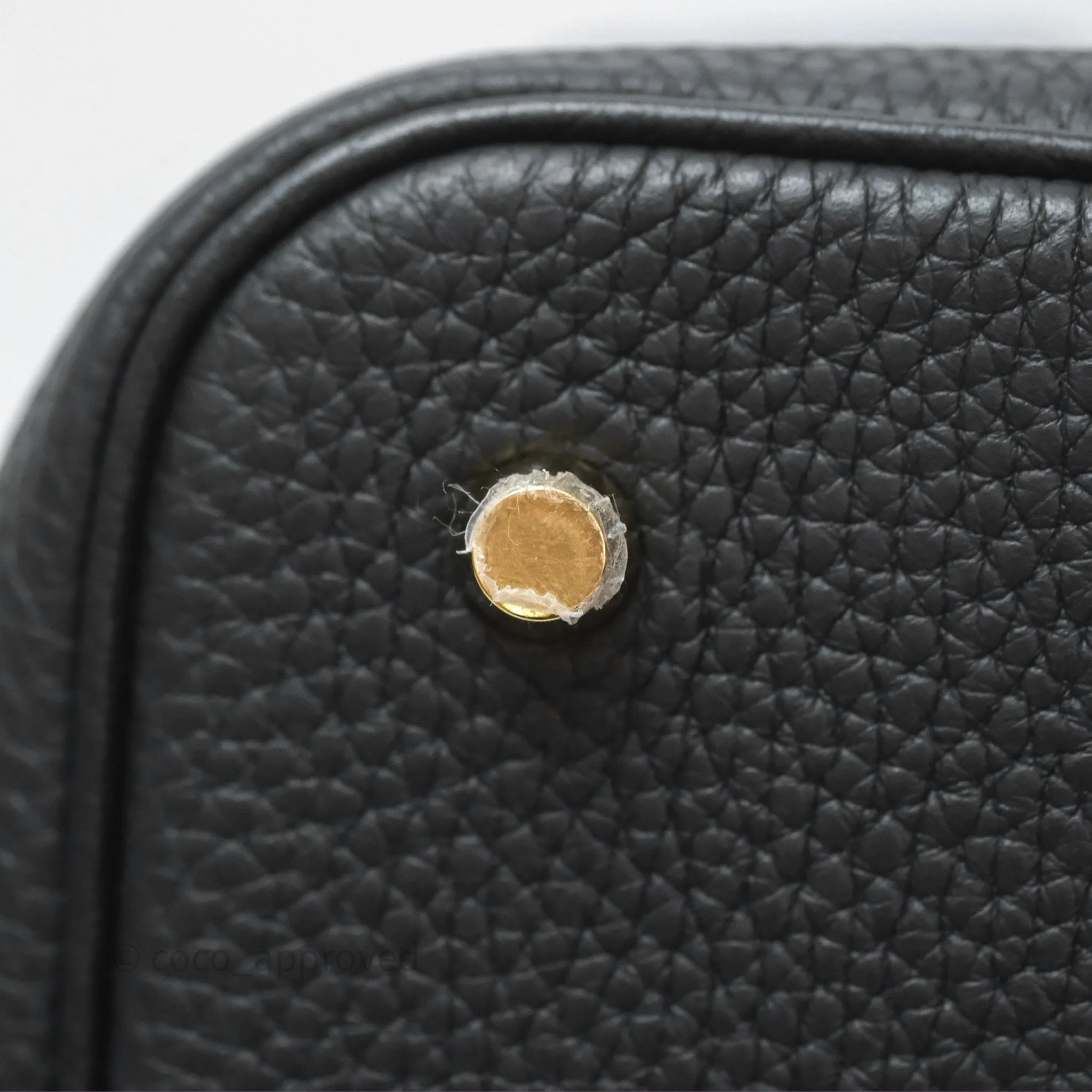 Herms Picotin 22 Noir 89 Clemence Gold Hardware
