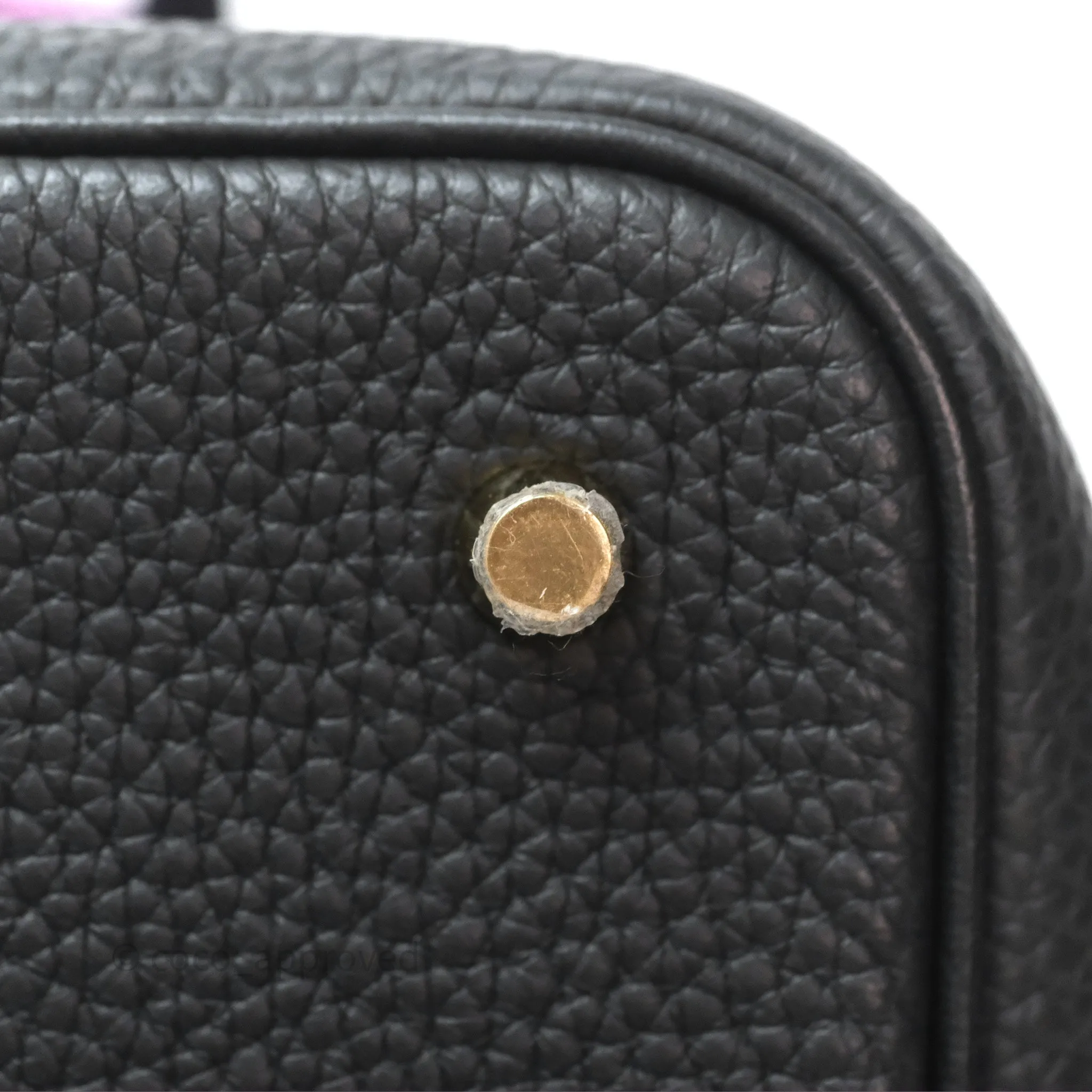 Herms Picotin 22 Noir 89 Clemence Gold Hardware