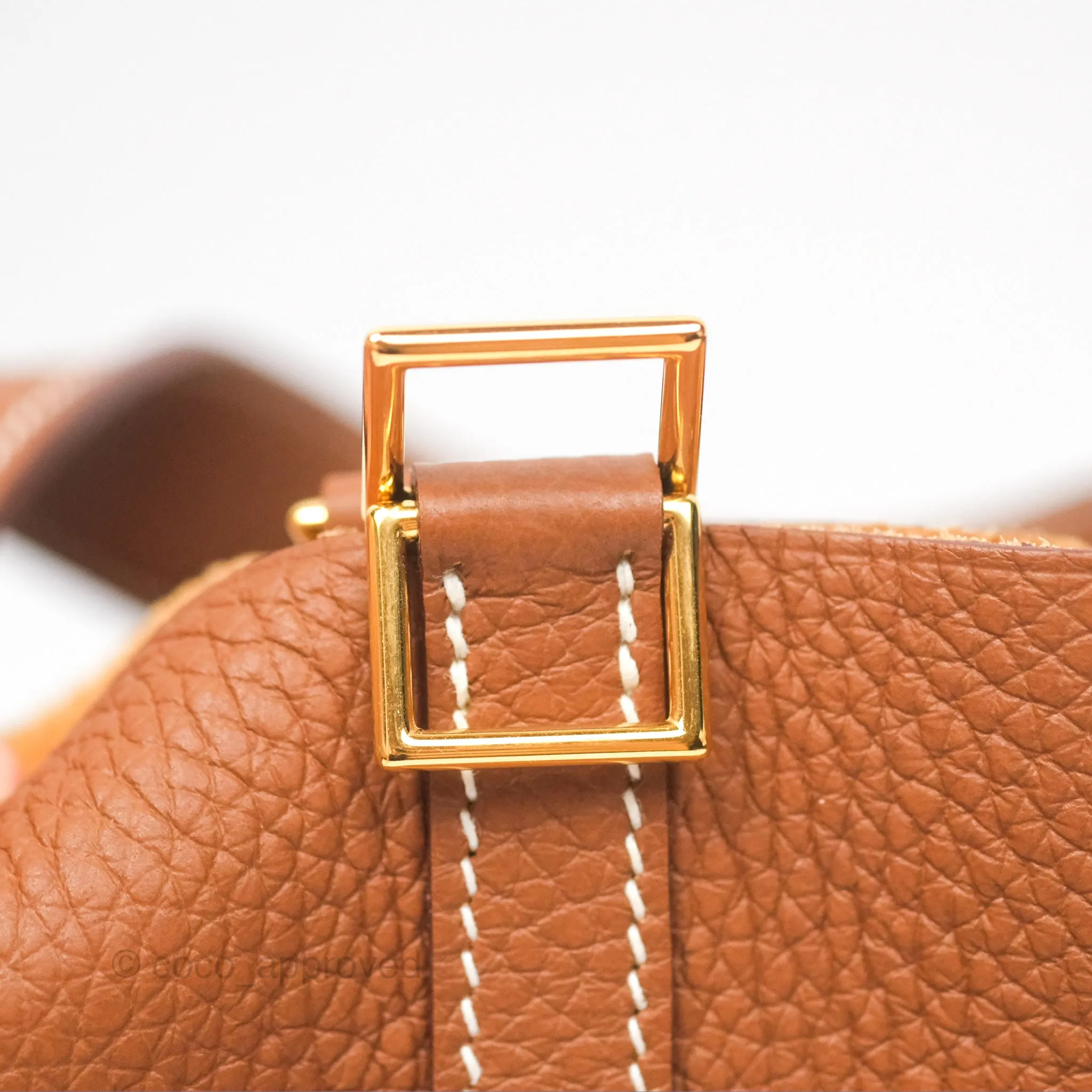 Herms Picotin Lock 18 Gold Clemence Gold Hardware