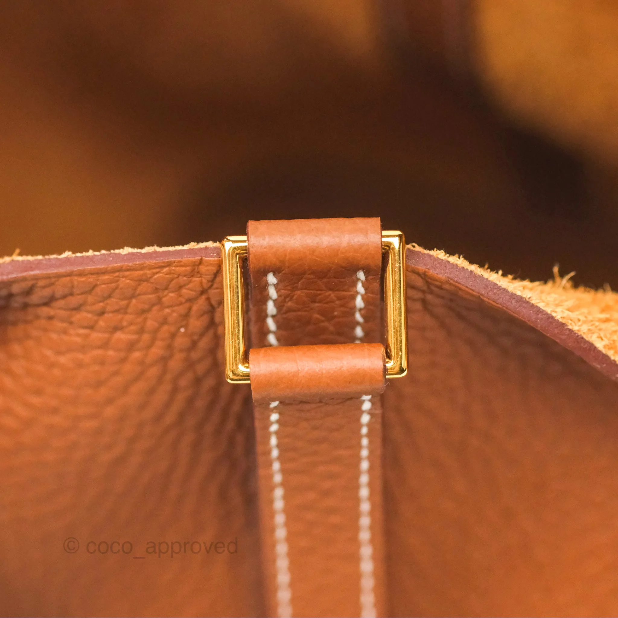 Herms Picotin Lock 18 Gold Clemence Gold Hardware