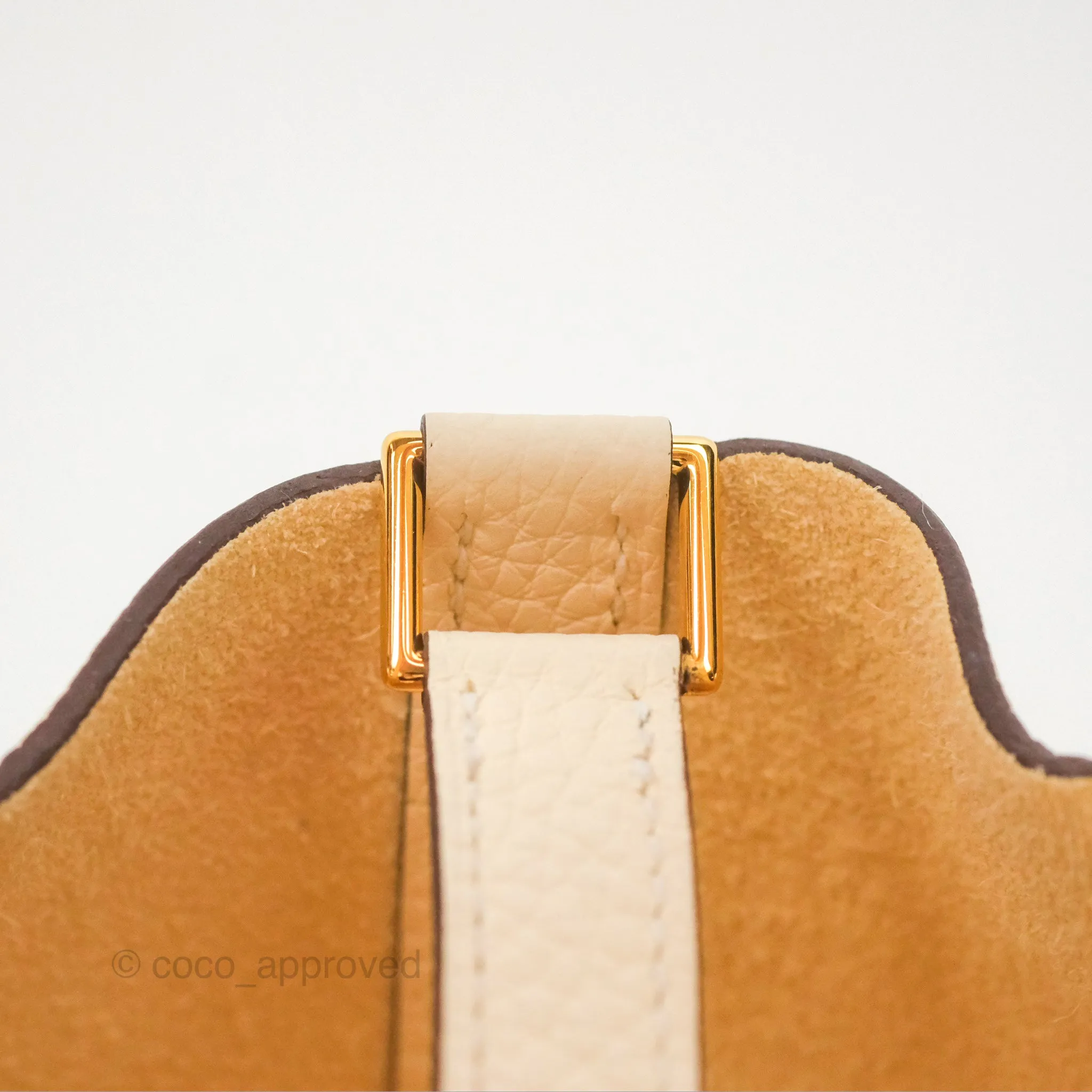 Herms Picotin Lock 18 Nata Taurillon Clemence Gold Hardware