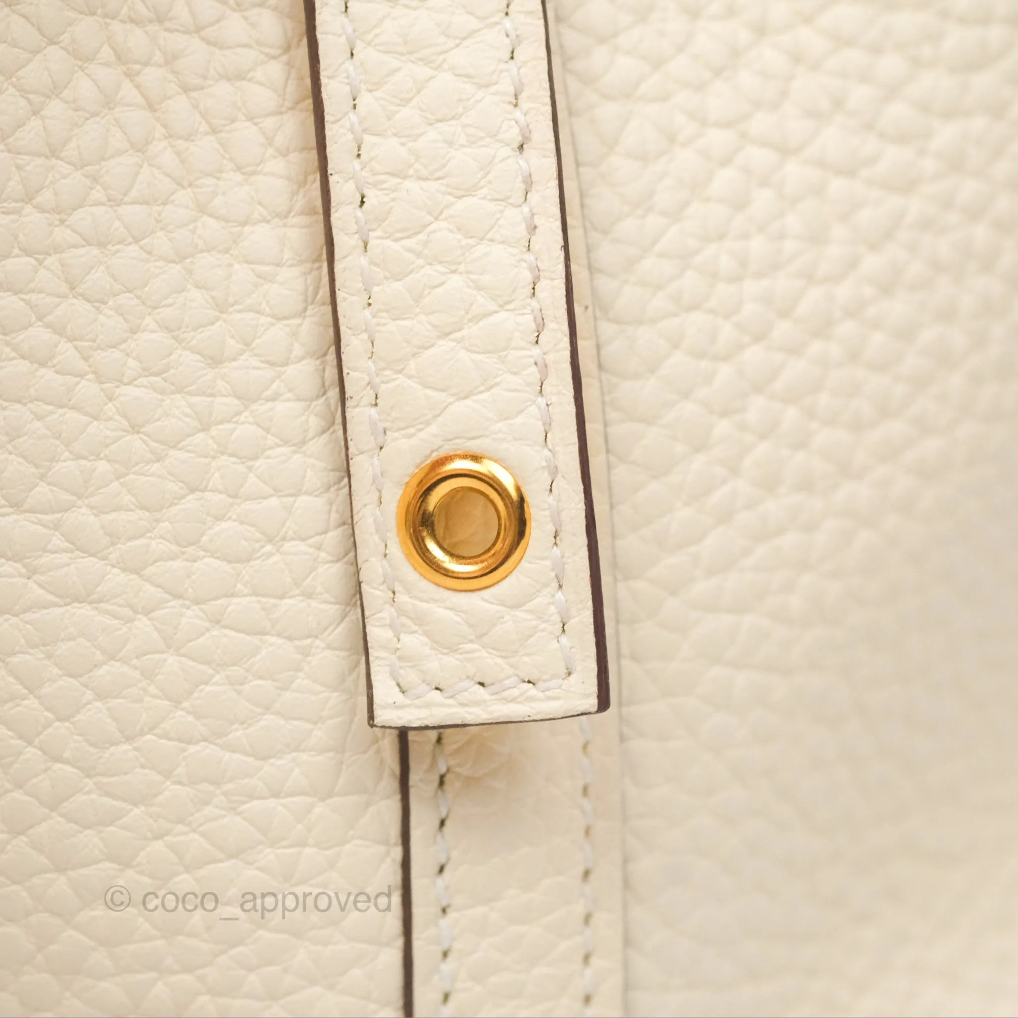 Herms Picotin Lock 18 Nata Taurillon Clemence Gold Hardware