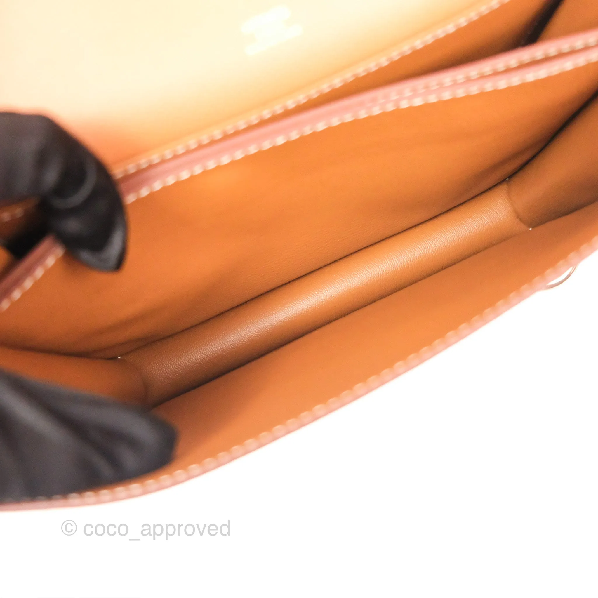 Herms Roulis 23 Gold Evercolor Gold Hardware