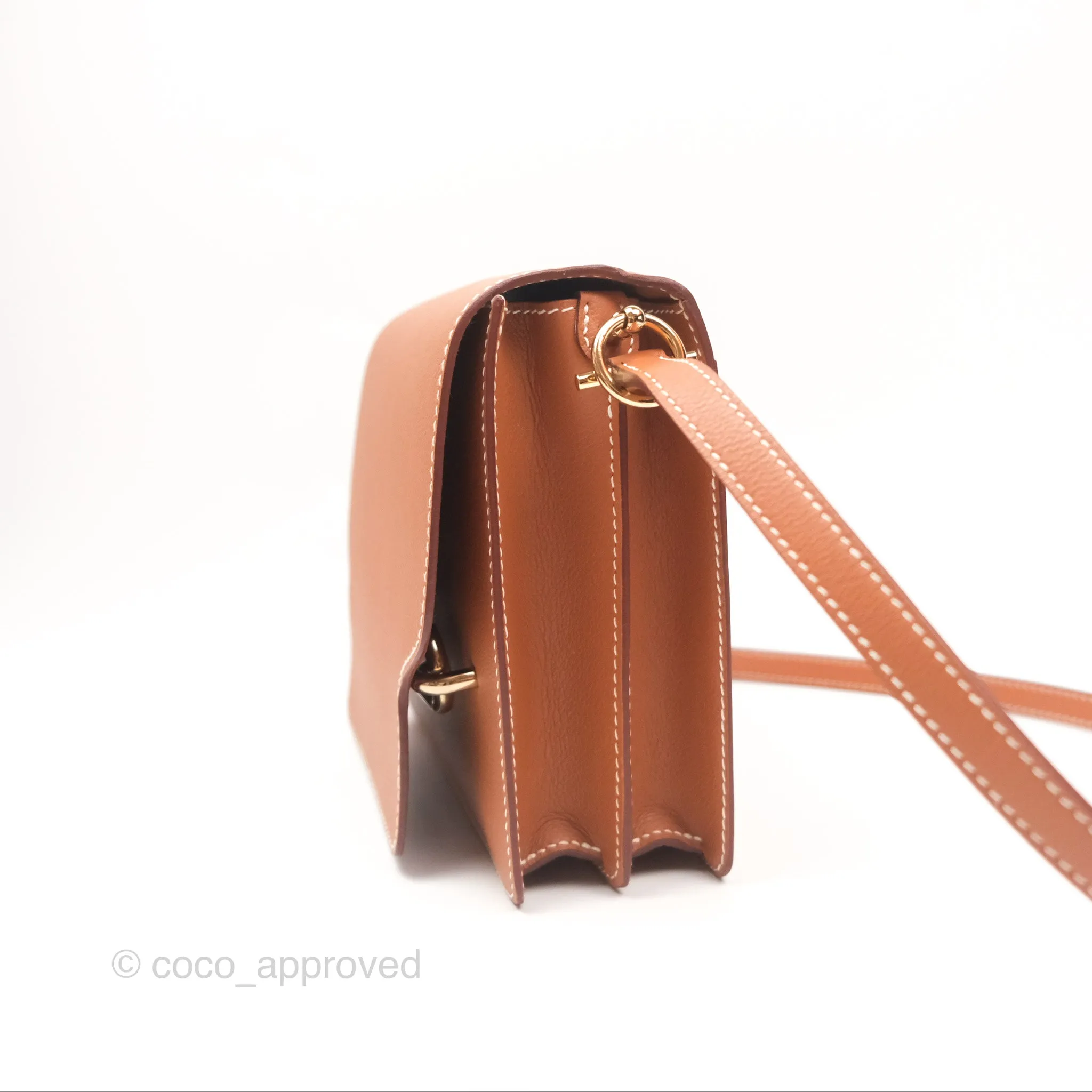 Herms Roulis 23 Gold Evercolor Gold Hardware