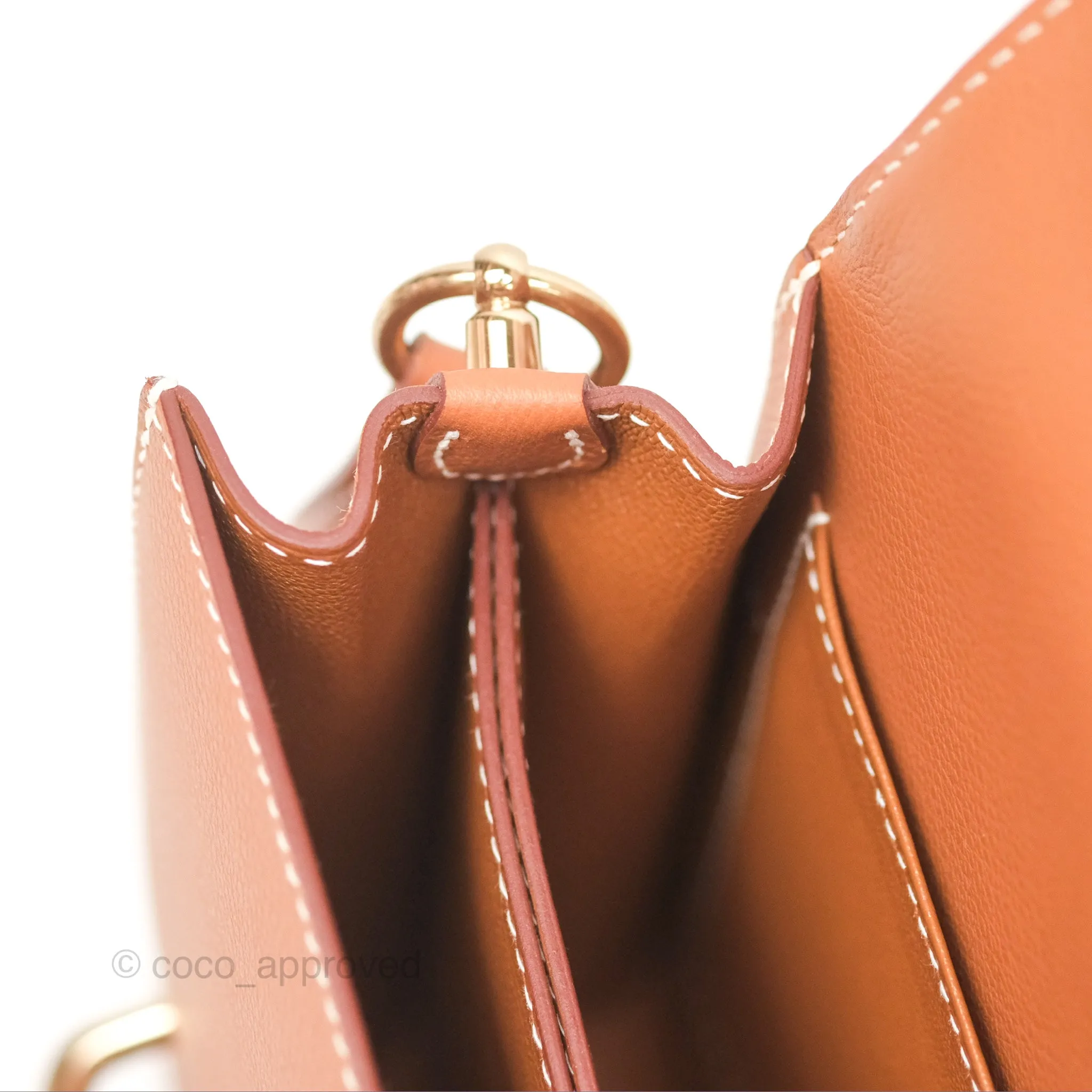 Herms Roulis 23 Gold Evercolor Gold Hardware