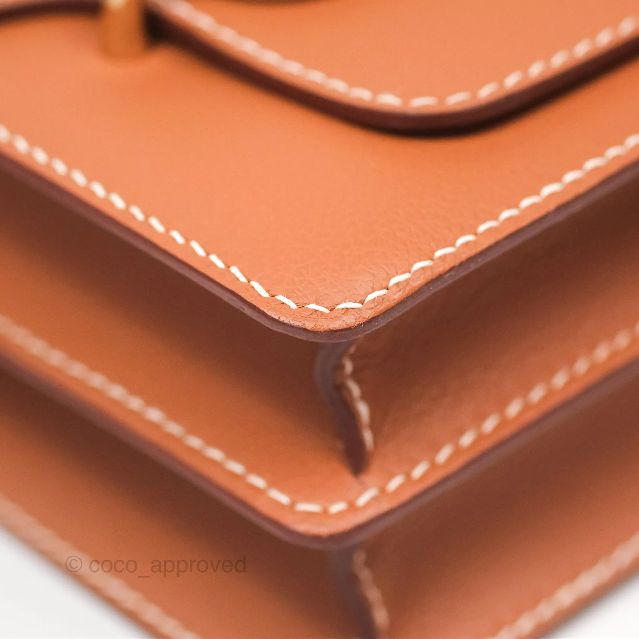 Herms Roulis 23 Gold Evercolor Gold Hardware