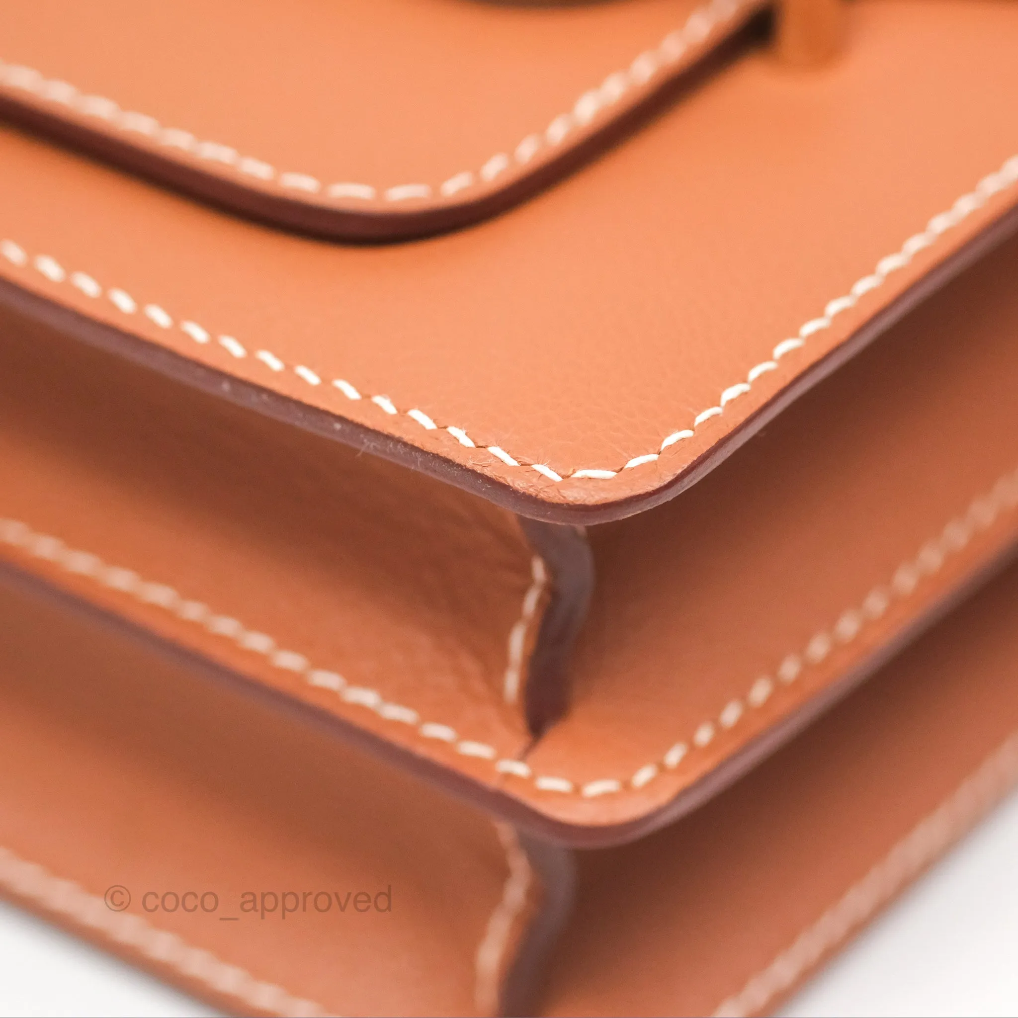 Herms Roulis 23 Gold Evercolor Gold Hardware
