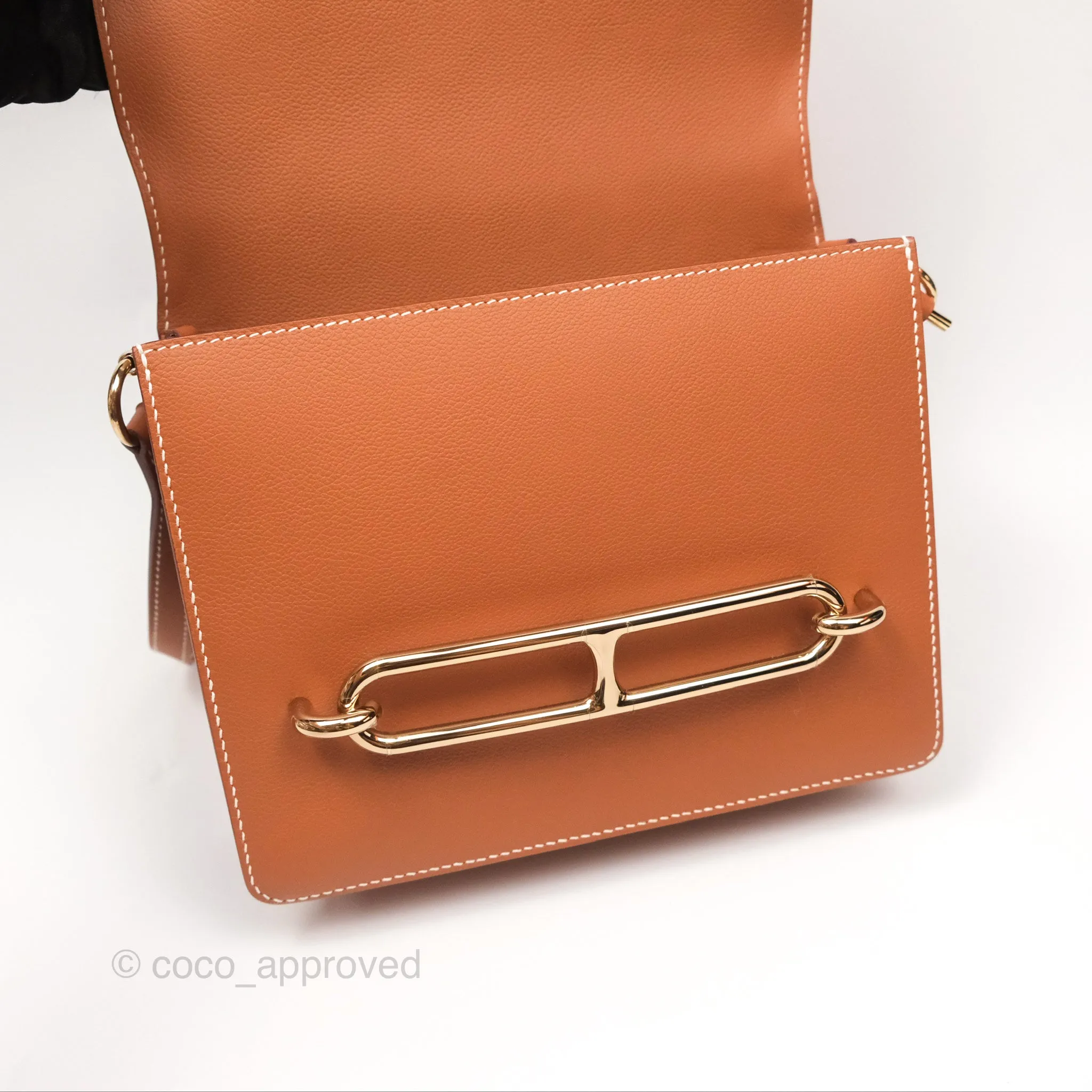 Herms Roulis 23 Gold Evercolor Gold Hardware
