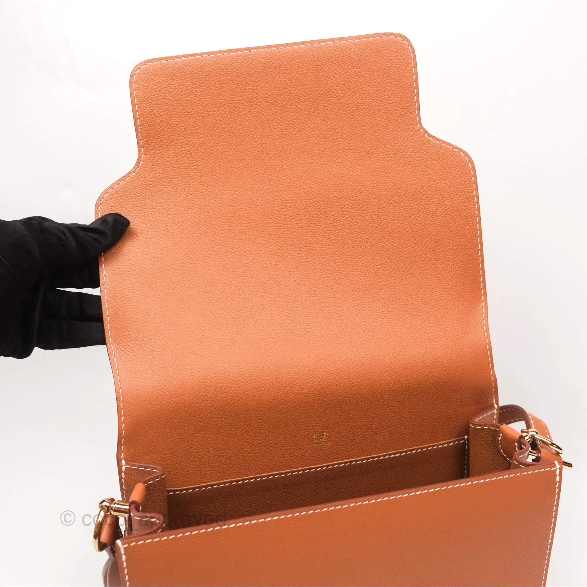 Herms Roulis 23 Gold Evercolor Gold Hardware