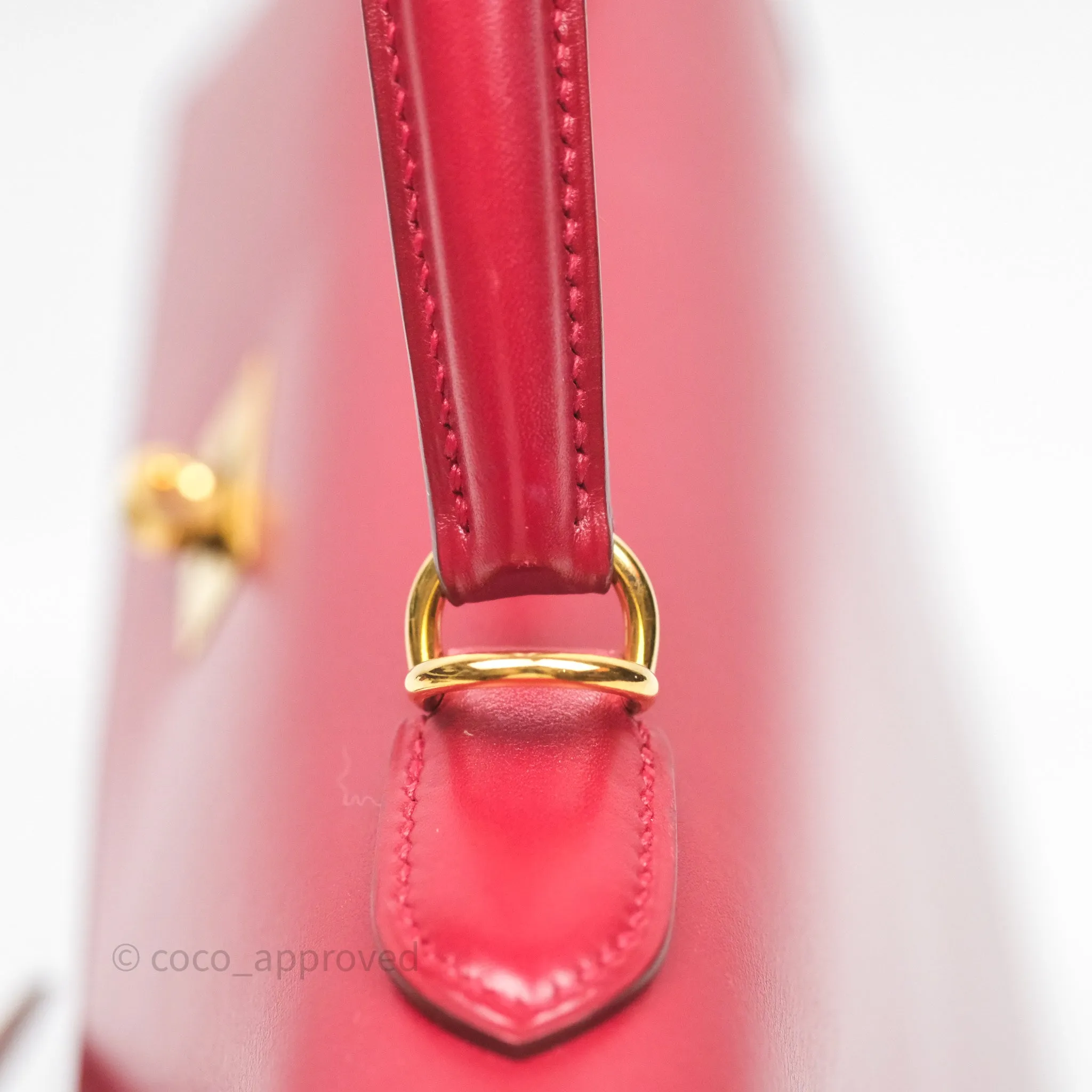Herms Vintage Kelly 32 Sellier Rouge Hermes 55 Box Leather Gold Hardware