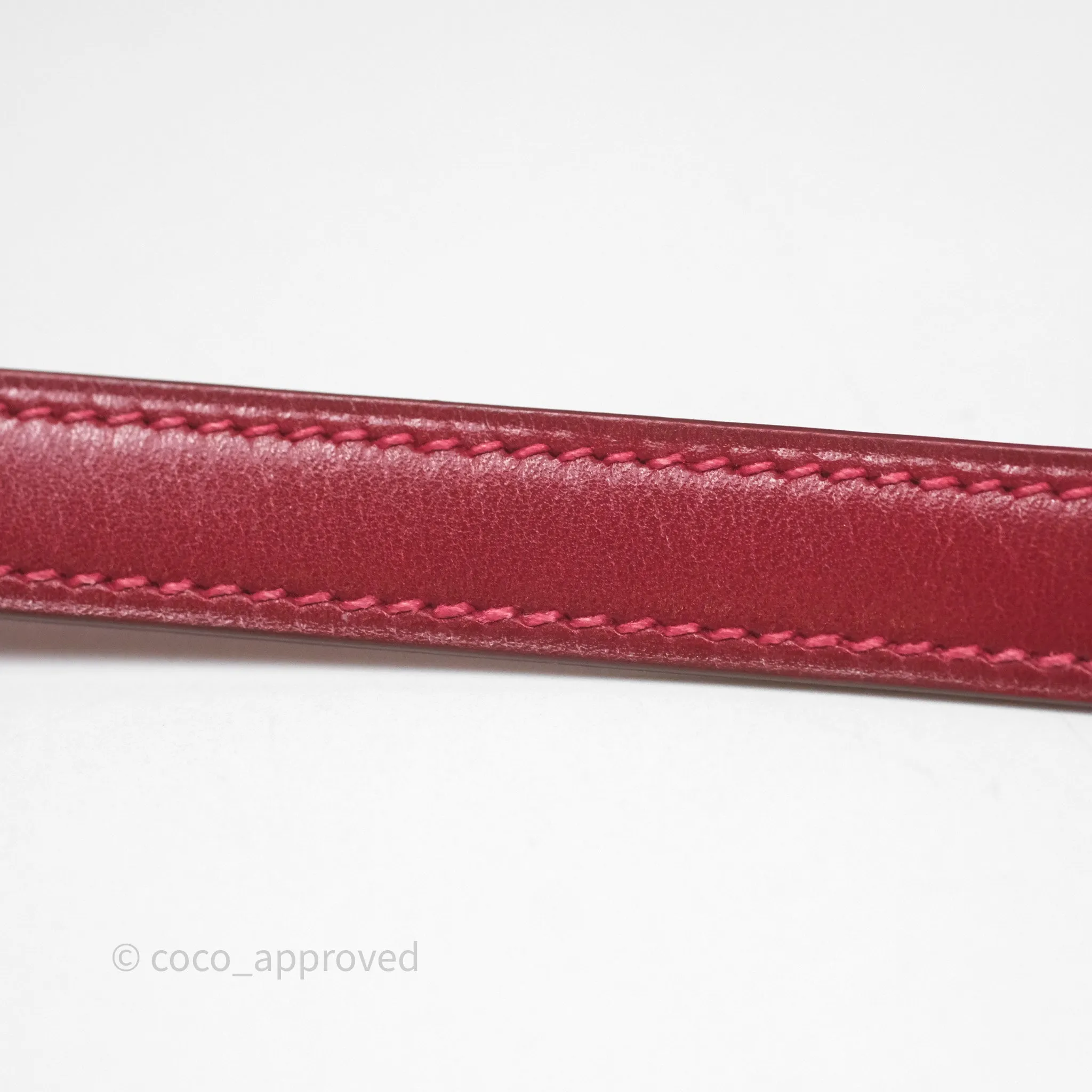 Herms Vintage Kelly 32 Sellier Rouge Hermes 55 Box Leather Gold Hardware