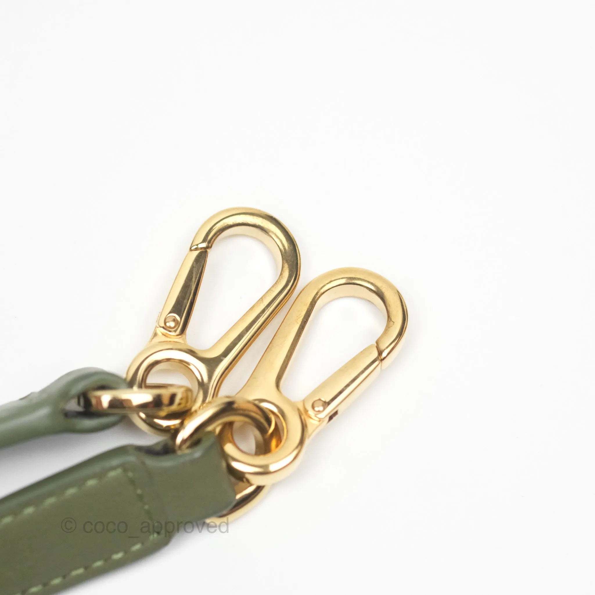 Loewe Amazona 19 Square Green/ Avocado Green in Anagram Jacquard and Calfskin