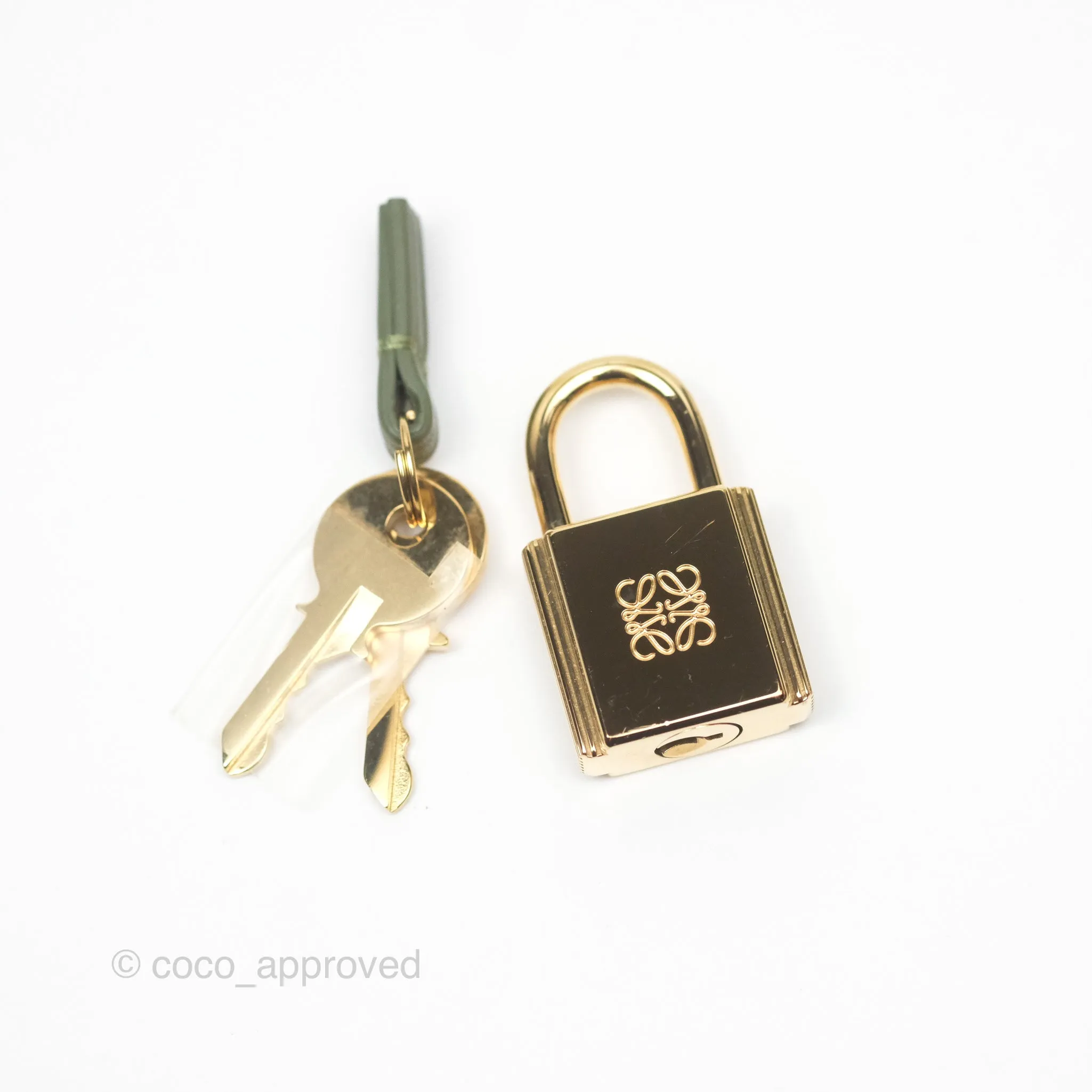 Loewe Amazona 19 Square Green/ Avocado Green in Anagram Jacquard and Calfskin