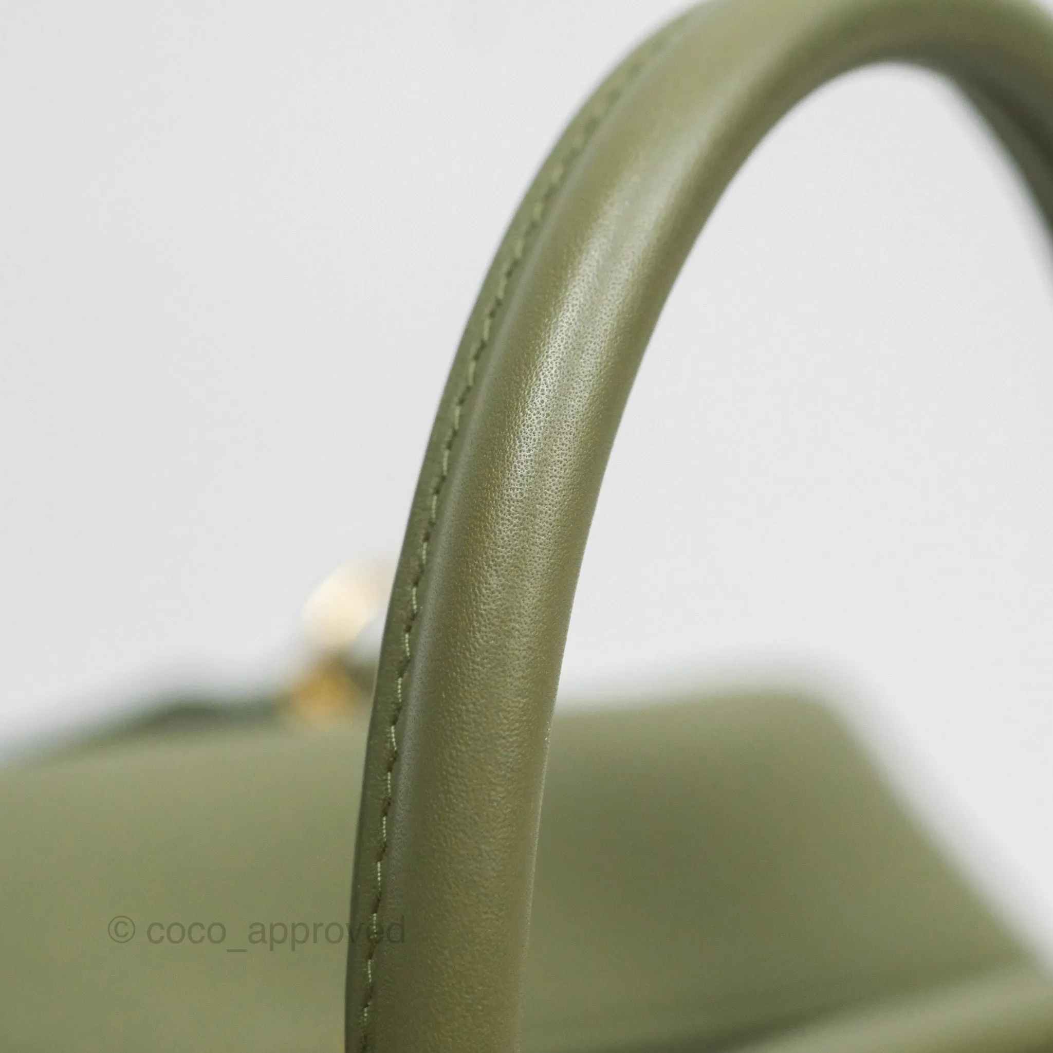 Loewe Amazona 19 Square Green/ Avocado Green in Anagram Jacquard and Calfskin